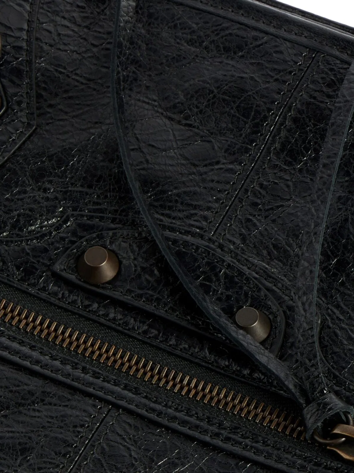Balenciaga Black Lambskin Handbag