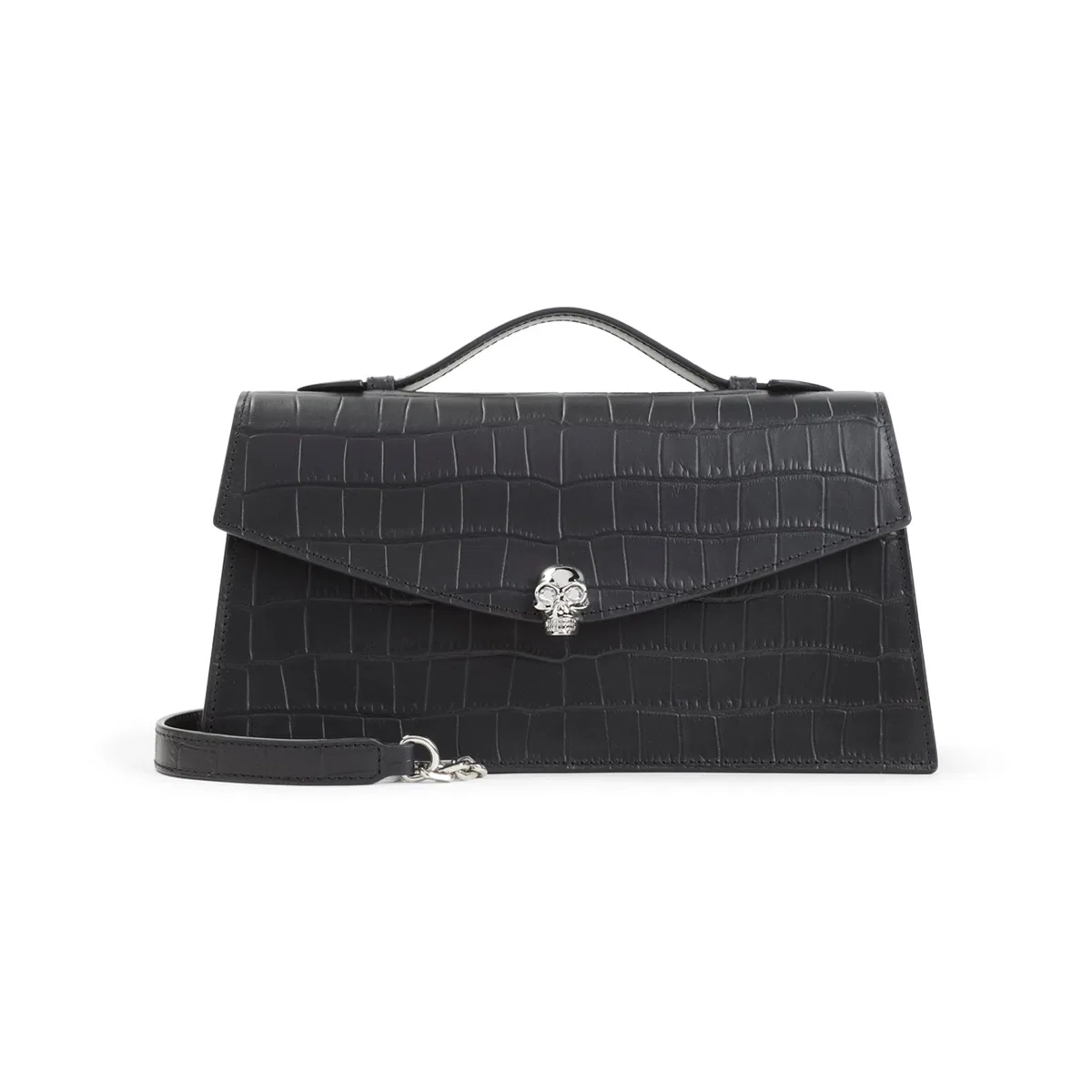 Alexander Mcqueen Skull Top Handle Clutch
