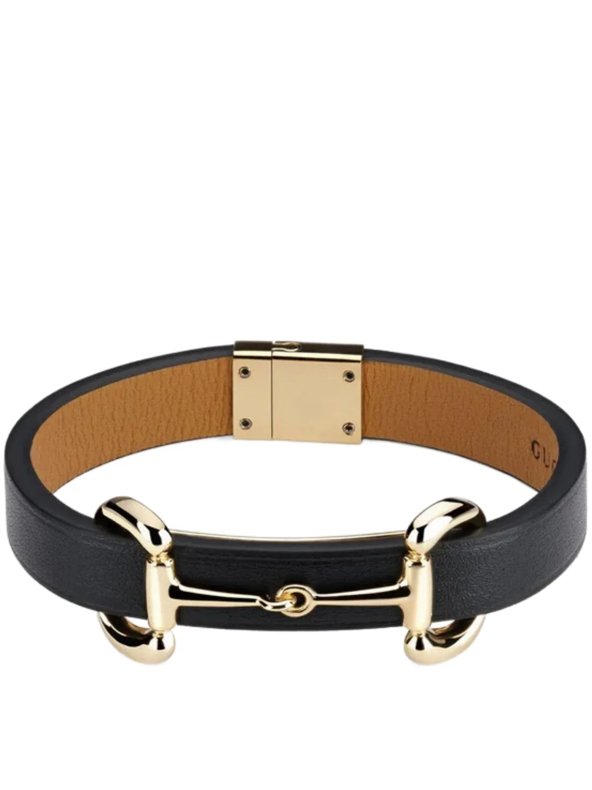 Gucci Black Leather Bracelet