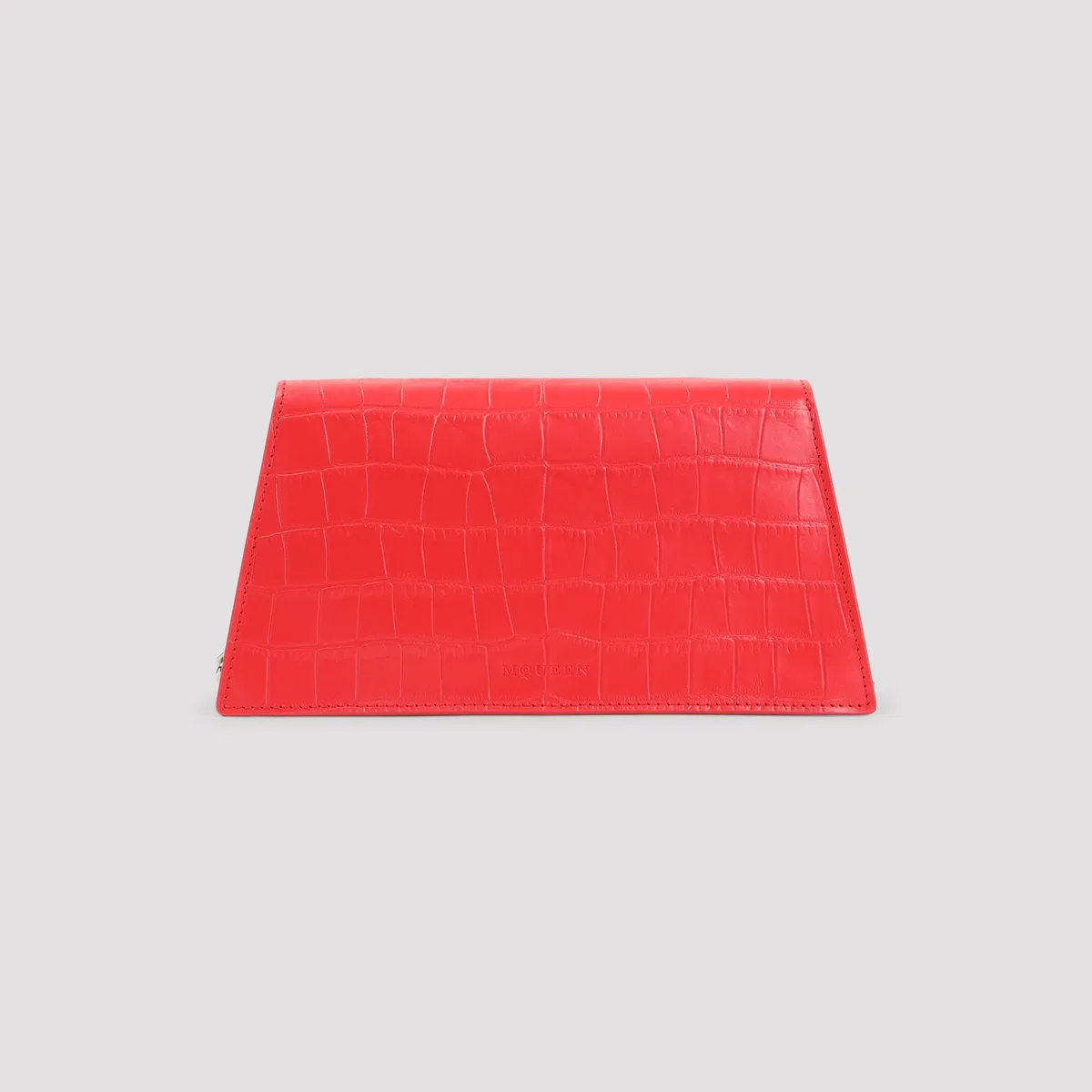 Alexander Mcqueen Pop Red Silver Skull Mini Bag