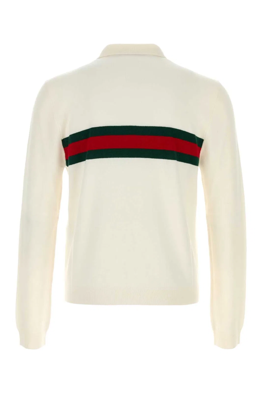Gucci Ivory Cashmere Polo Shirt