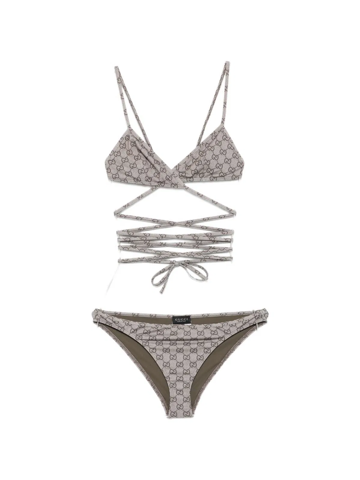 Gucci Gg Triangle Bikini Set