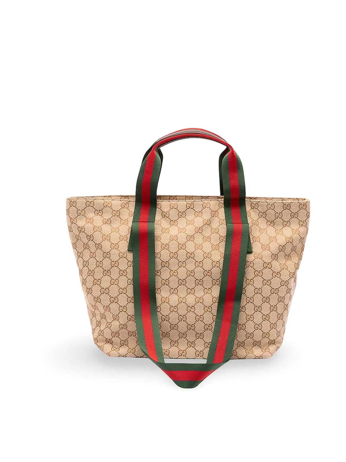 Gucci `Gg` Canvas Tote Bag