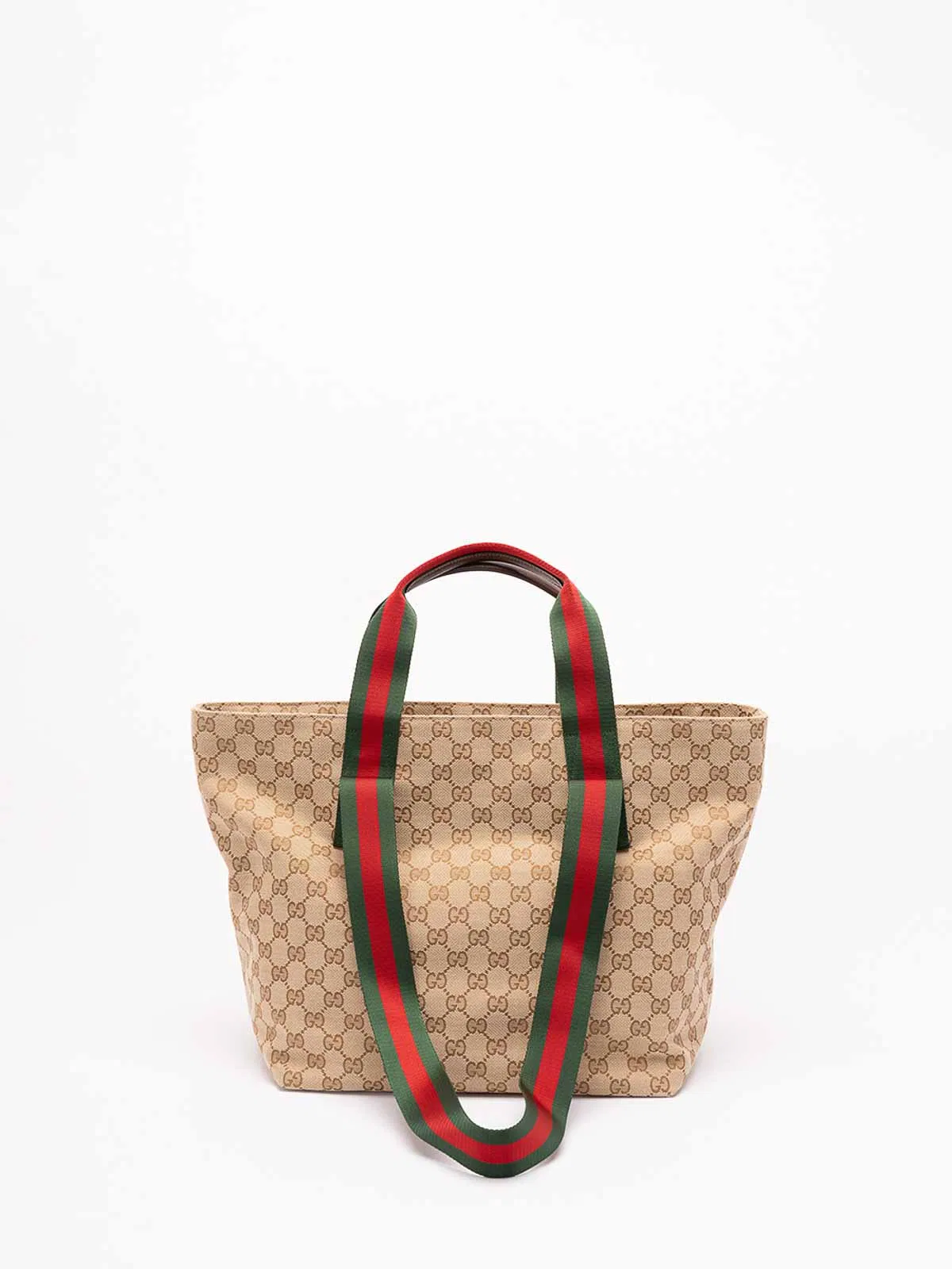 Gucci `Gg` Canvas Tote Bag