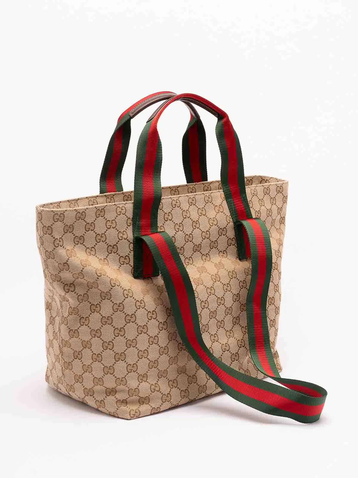 Gucci `Gg` Canvas Tote Bag