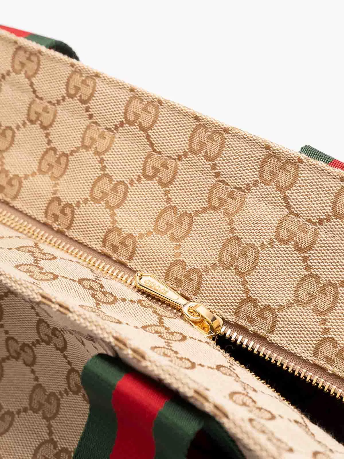 Gucci `Gg` Canvas Tote Bag