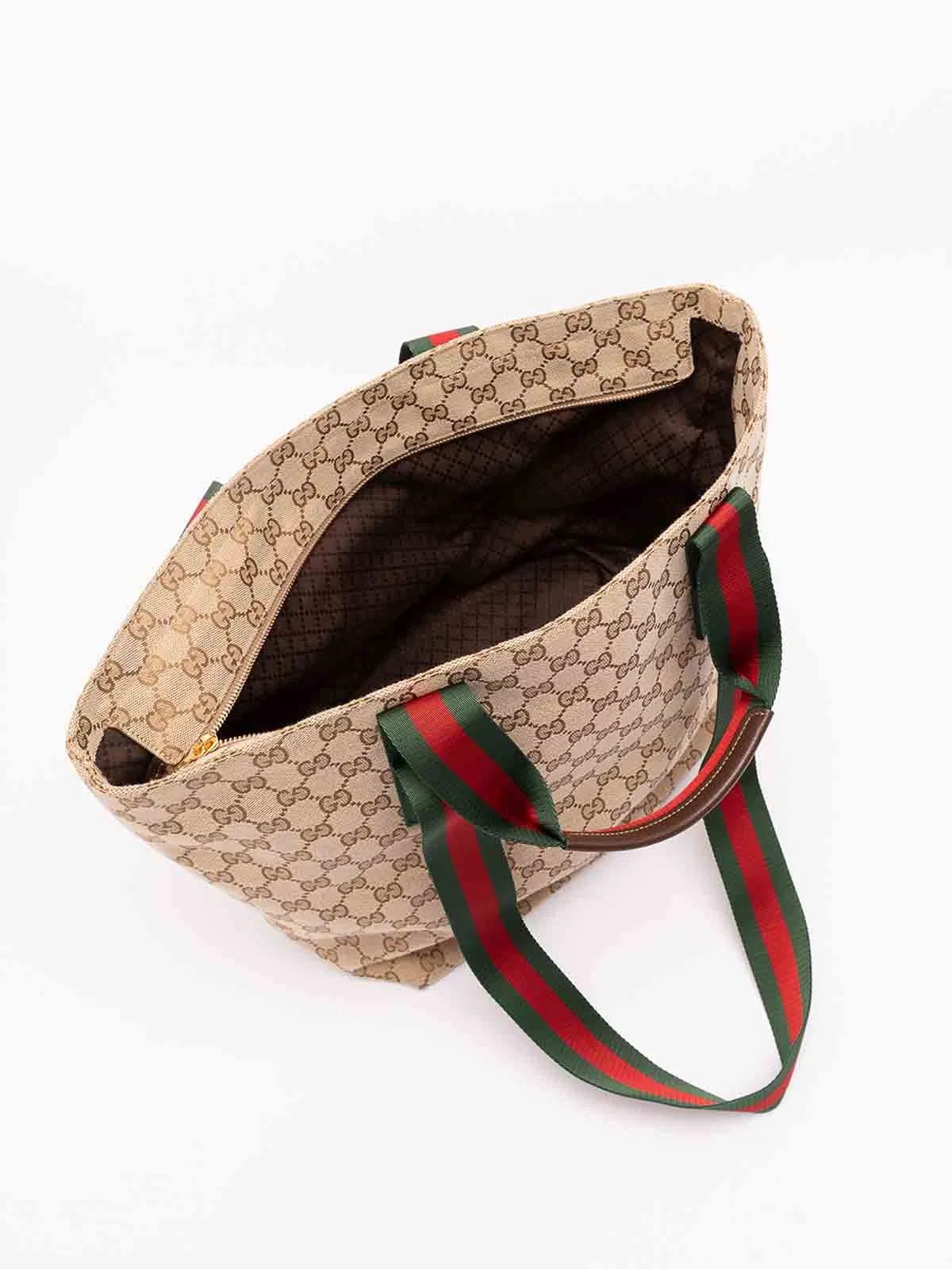 Gucci `Gg` Canvas Tote Bag