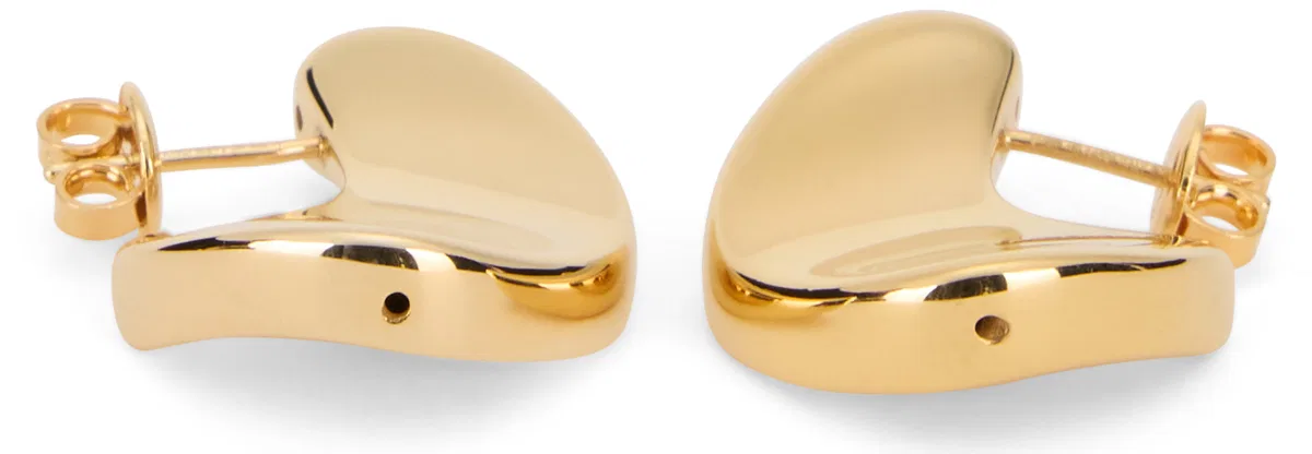 Bottega Veneta Gold Disc Earrings