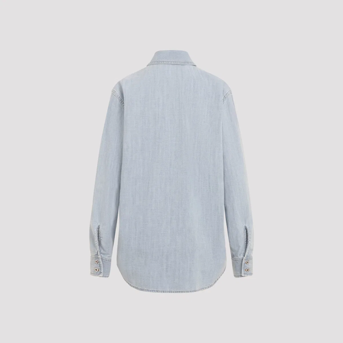 Bottega Veneta Light Blue Chambray Shirt.
