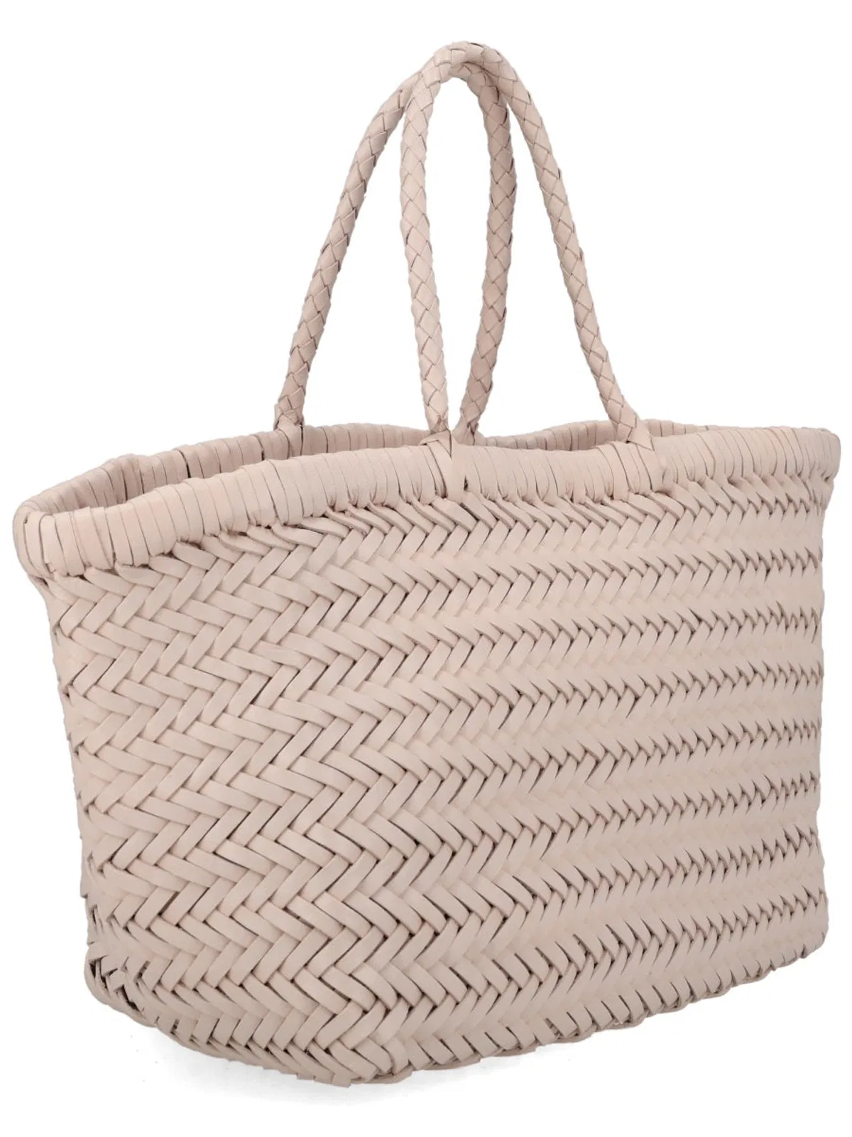 Dragon Difussion Beige Leather Handbag