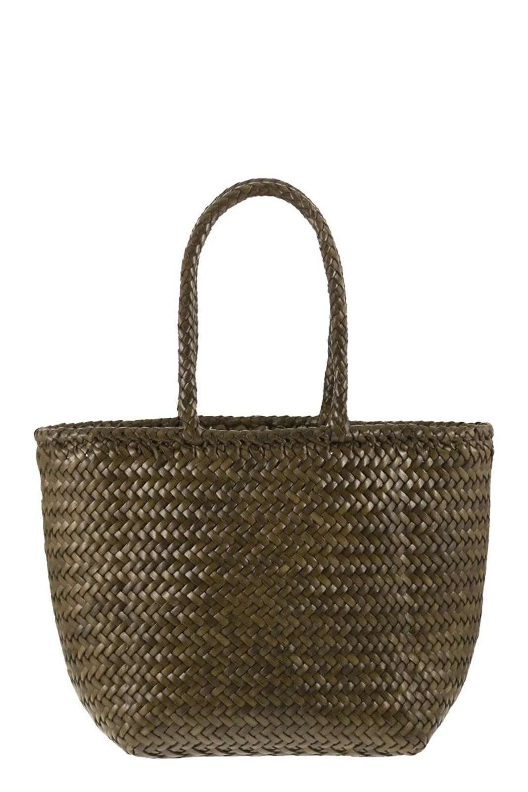 Dragon Grace Basket Small - Woven Leather Bag