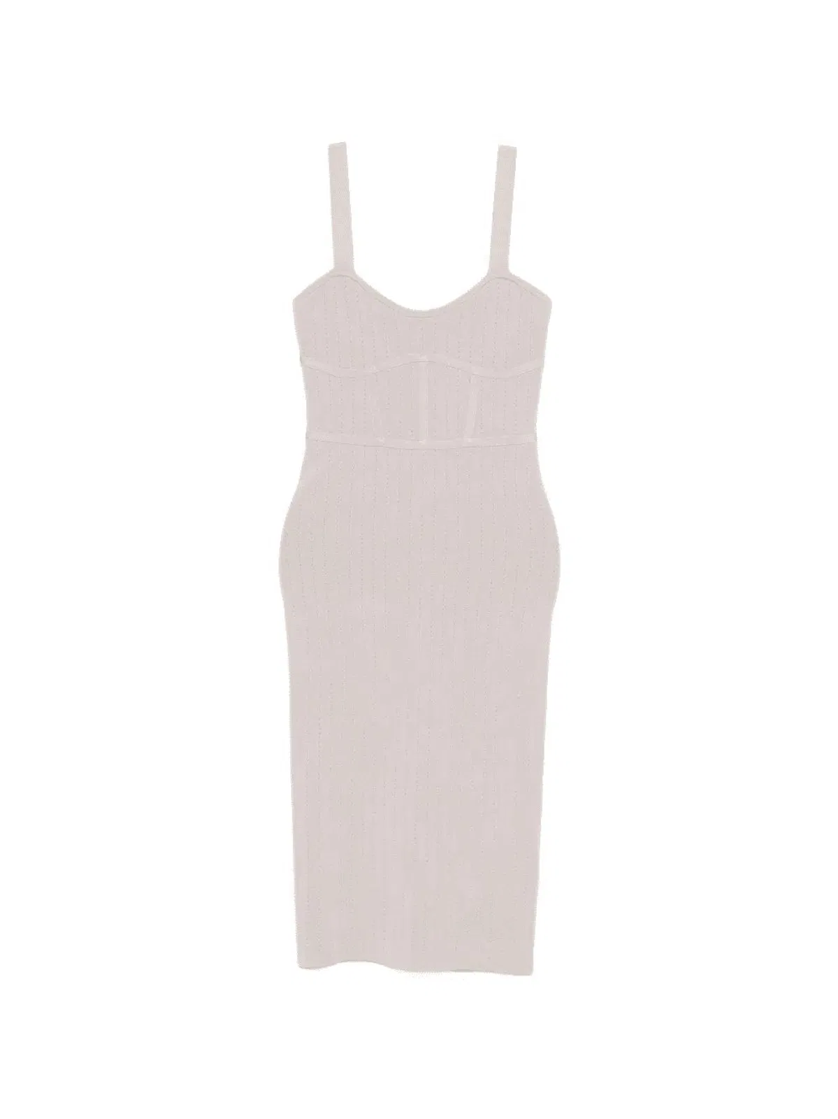 Patrizia Pepe Fitted Jacquard Knit Midi Dress