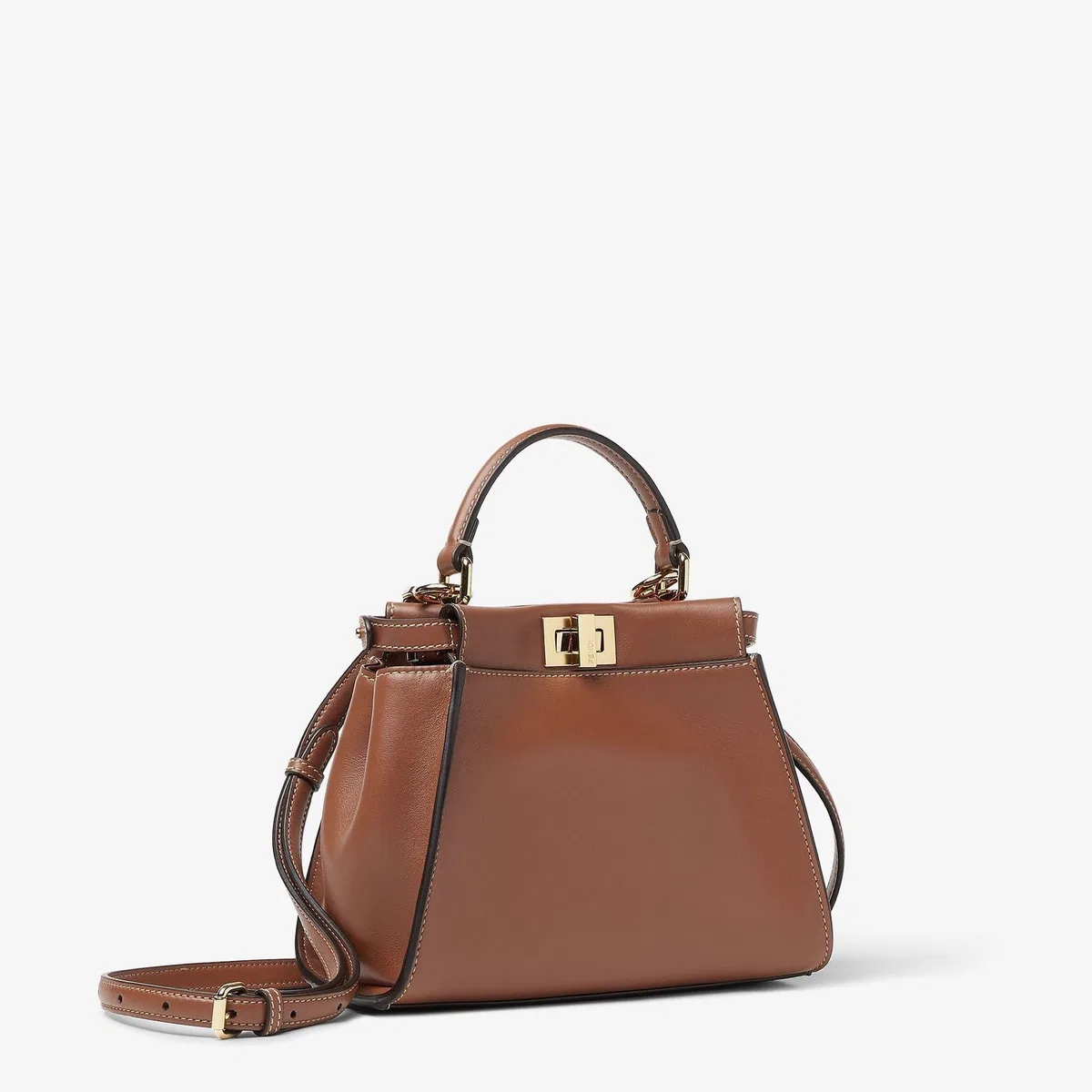 Fendi Peekaboo Leather Mini Bag