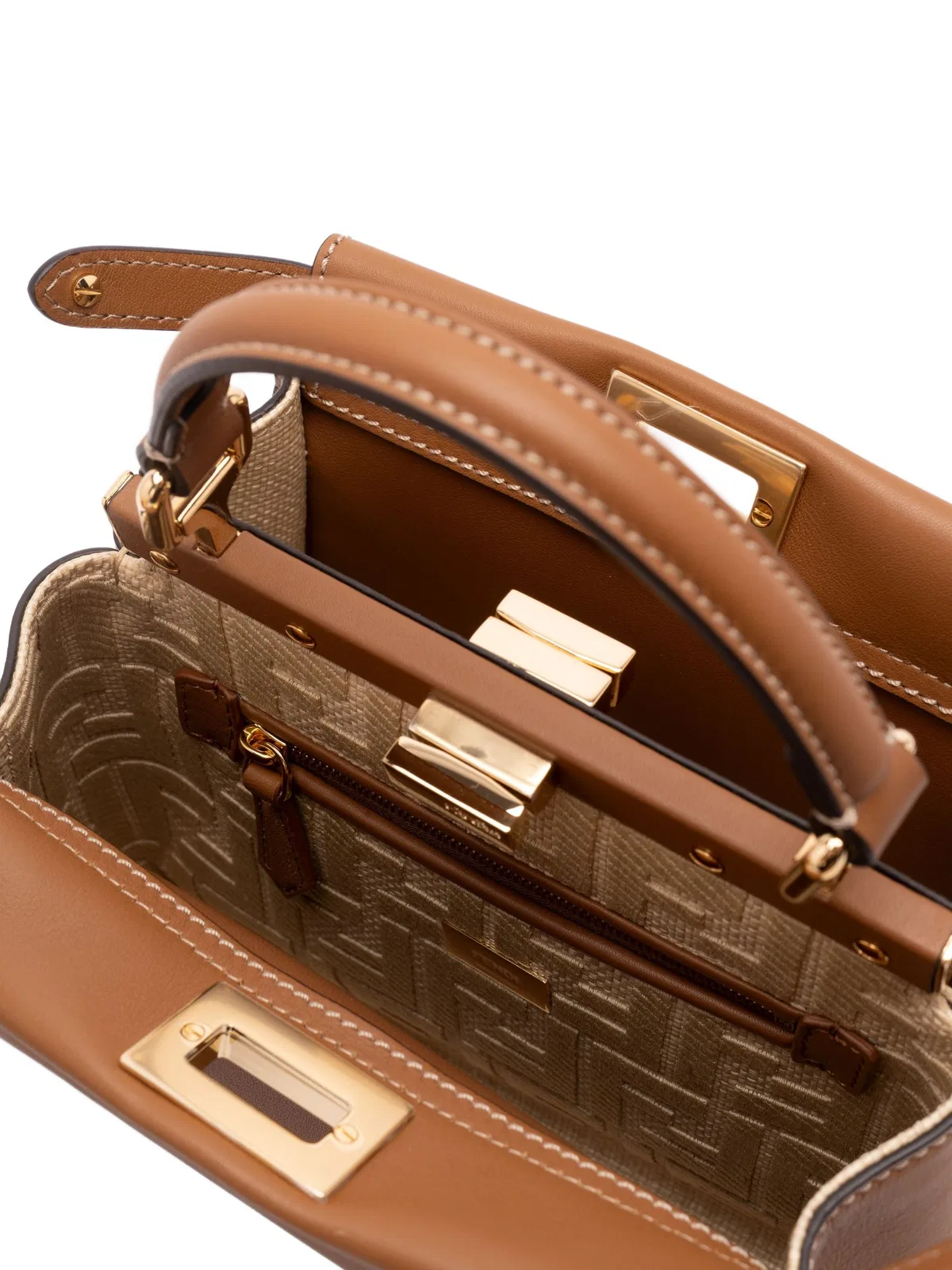 Fendi Peekaboo Leather Mini Bag