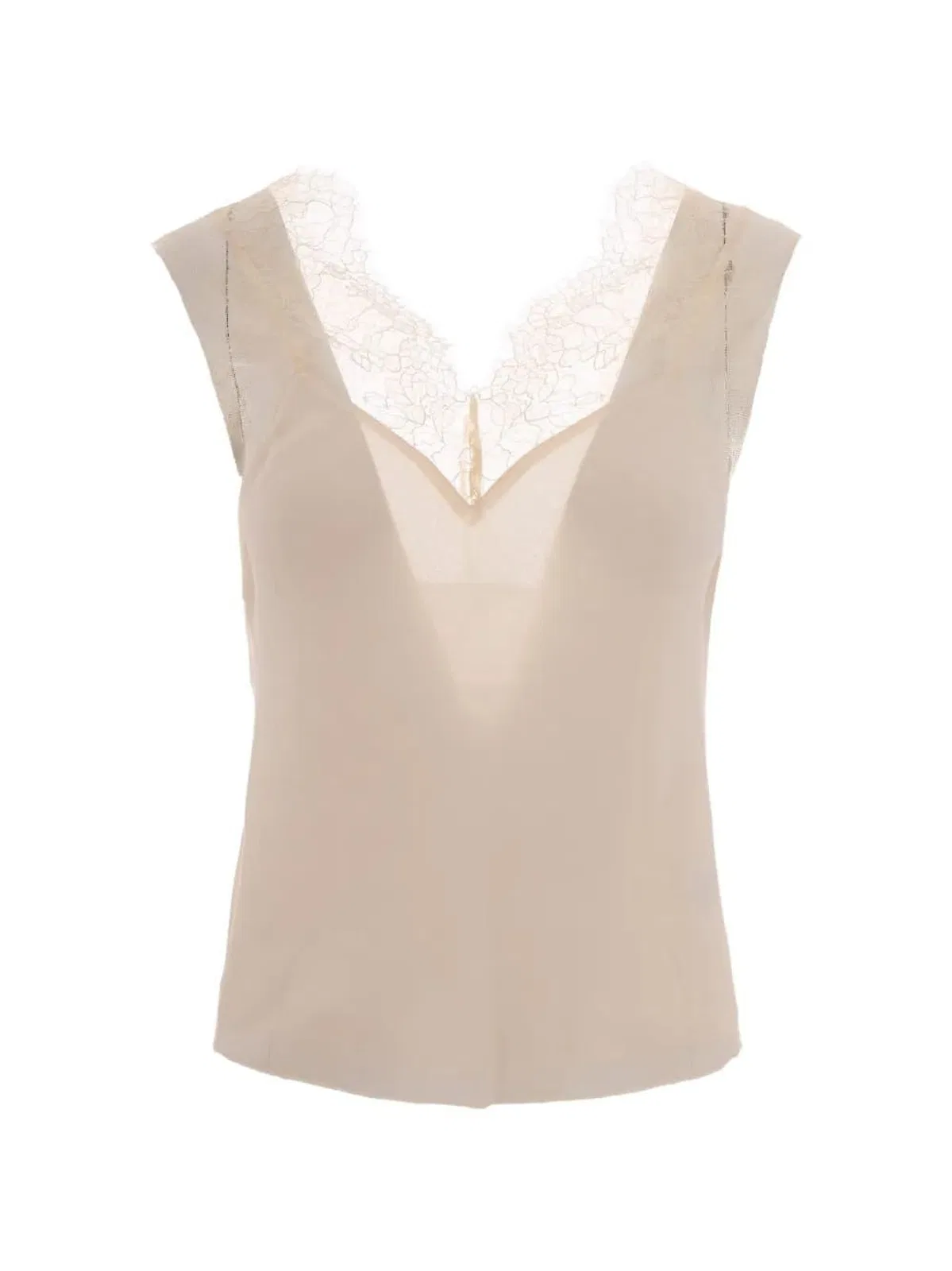 Patrizia Pepe Lace-Trim Blouse
