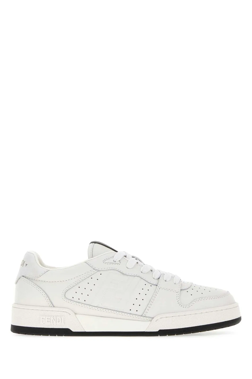 Fendi White Leather Fendi Match Sneakers