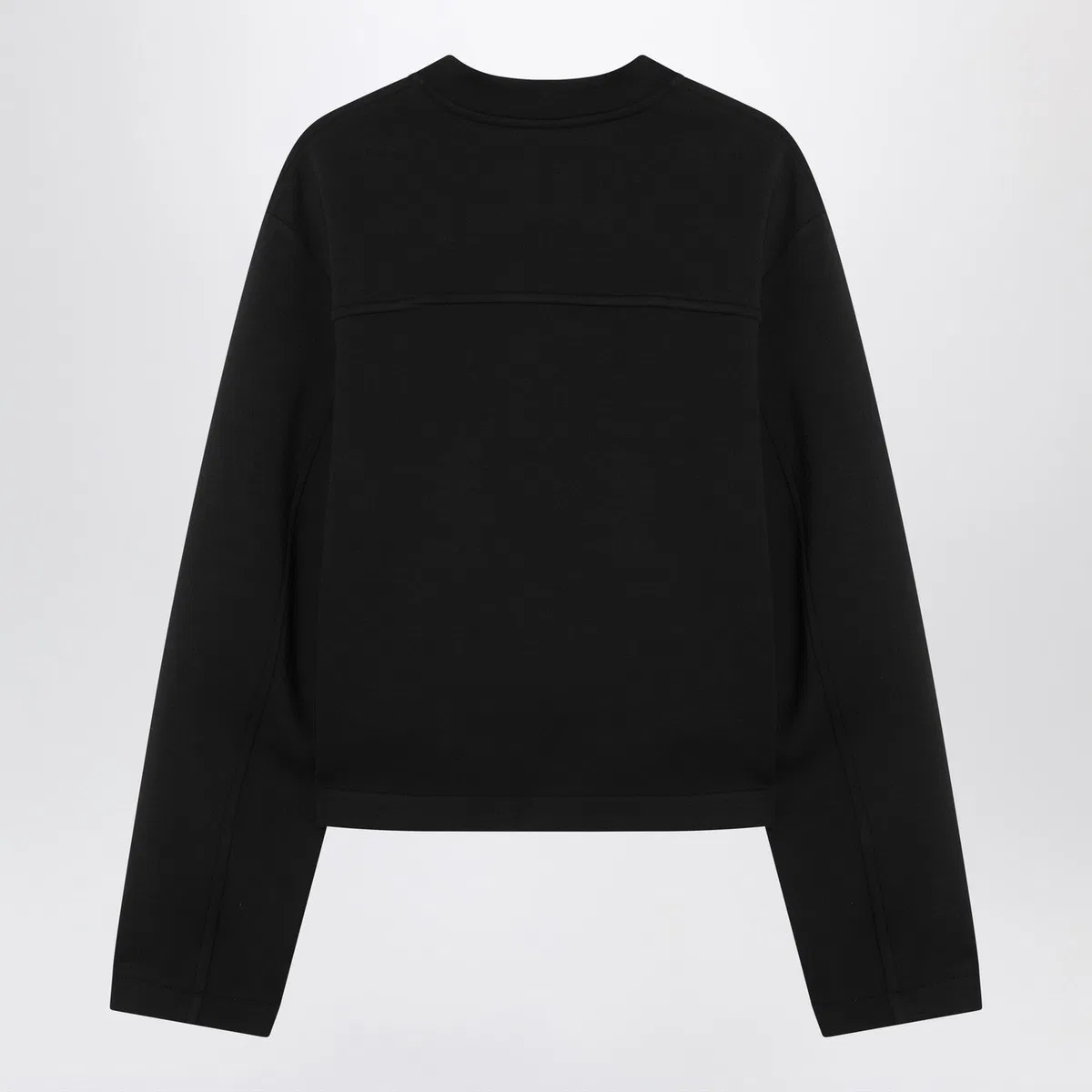 Moncler x Edward Enninful Black Sweatshirt With Asymmetric Hem