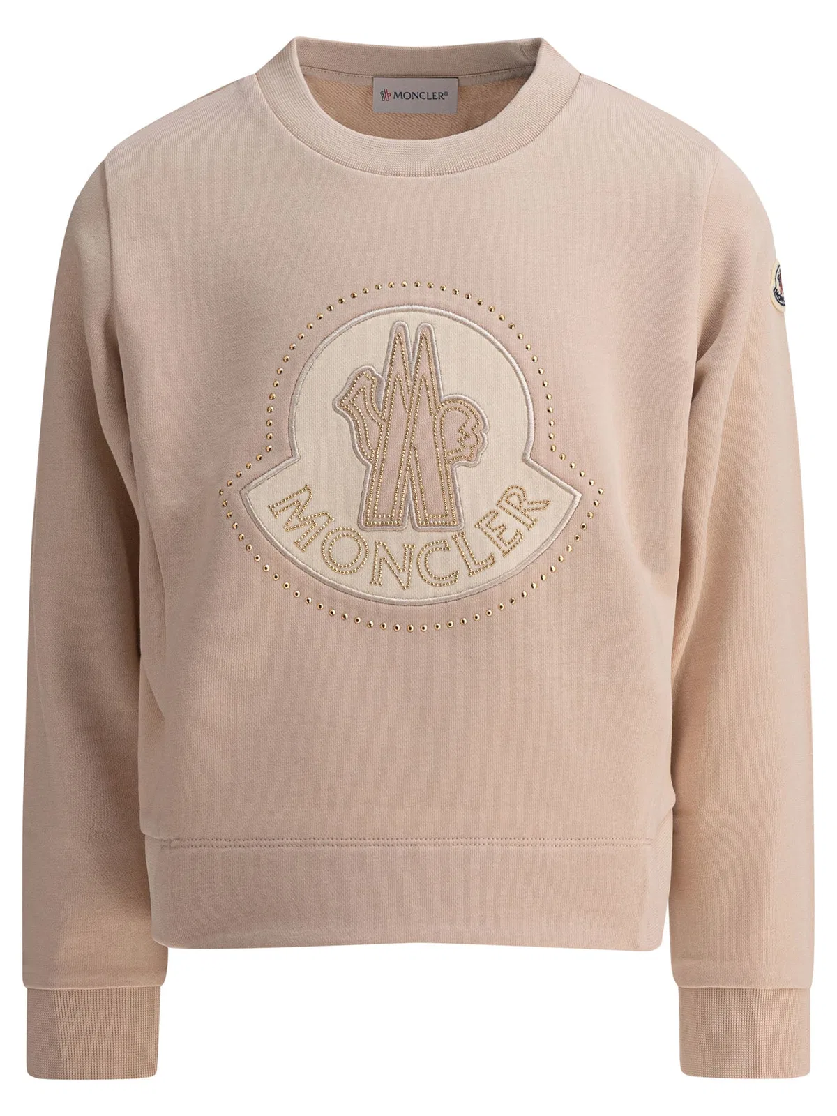 Moncler Kids Pink Cotton Sweatshirt