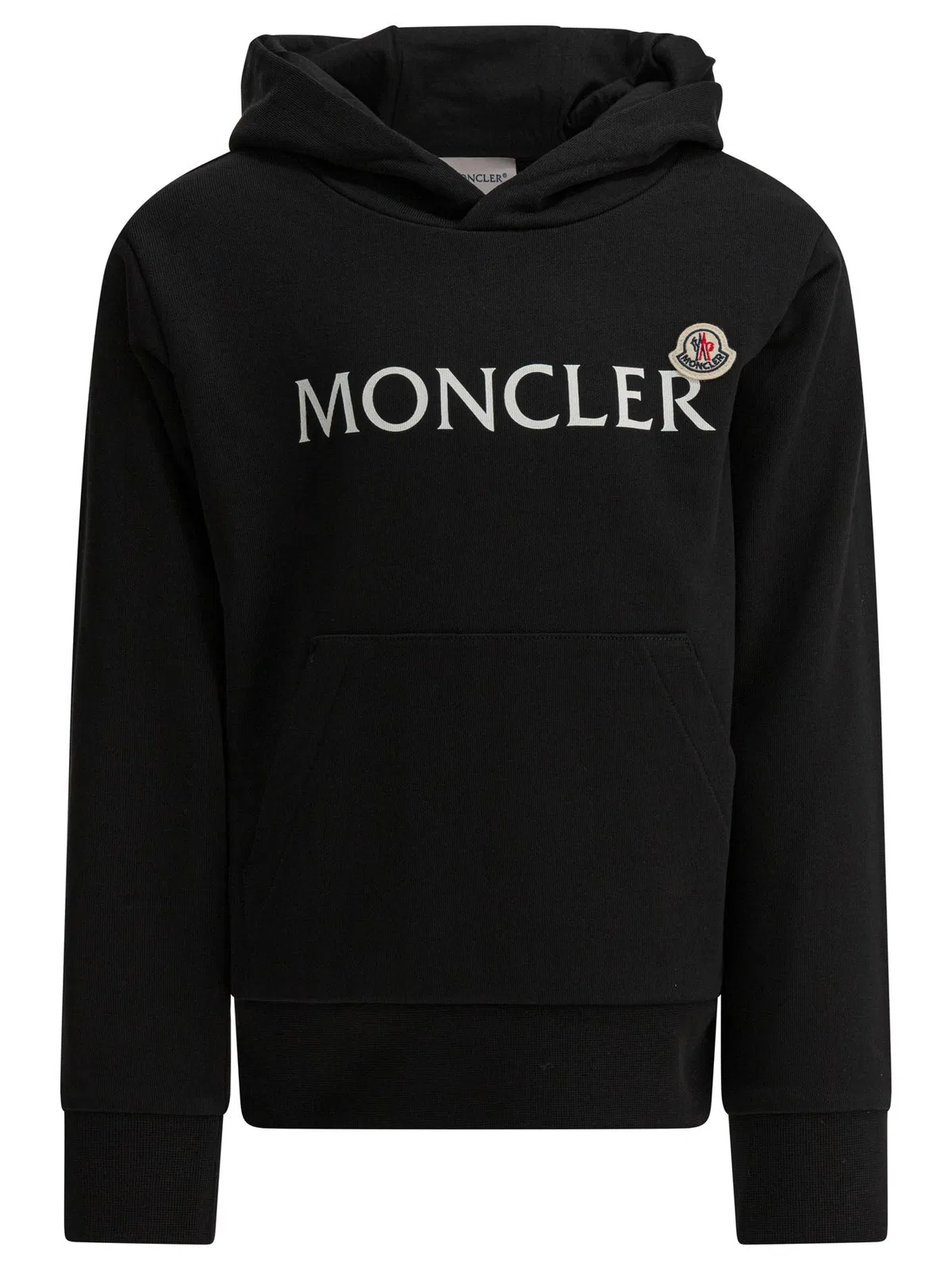 Moncler Kids Black Cotton Sweatshirt