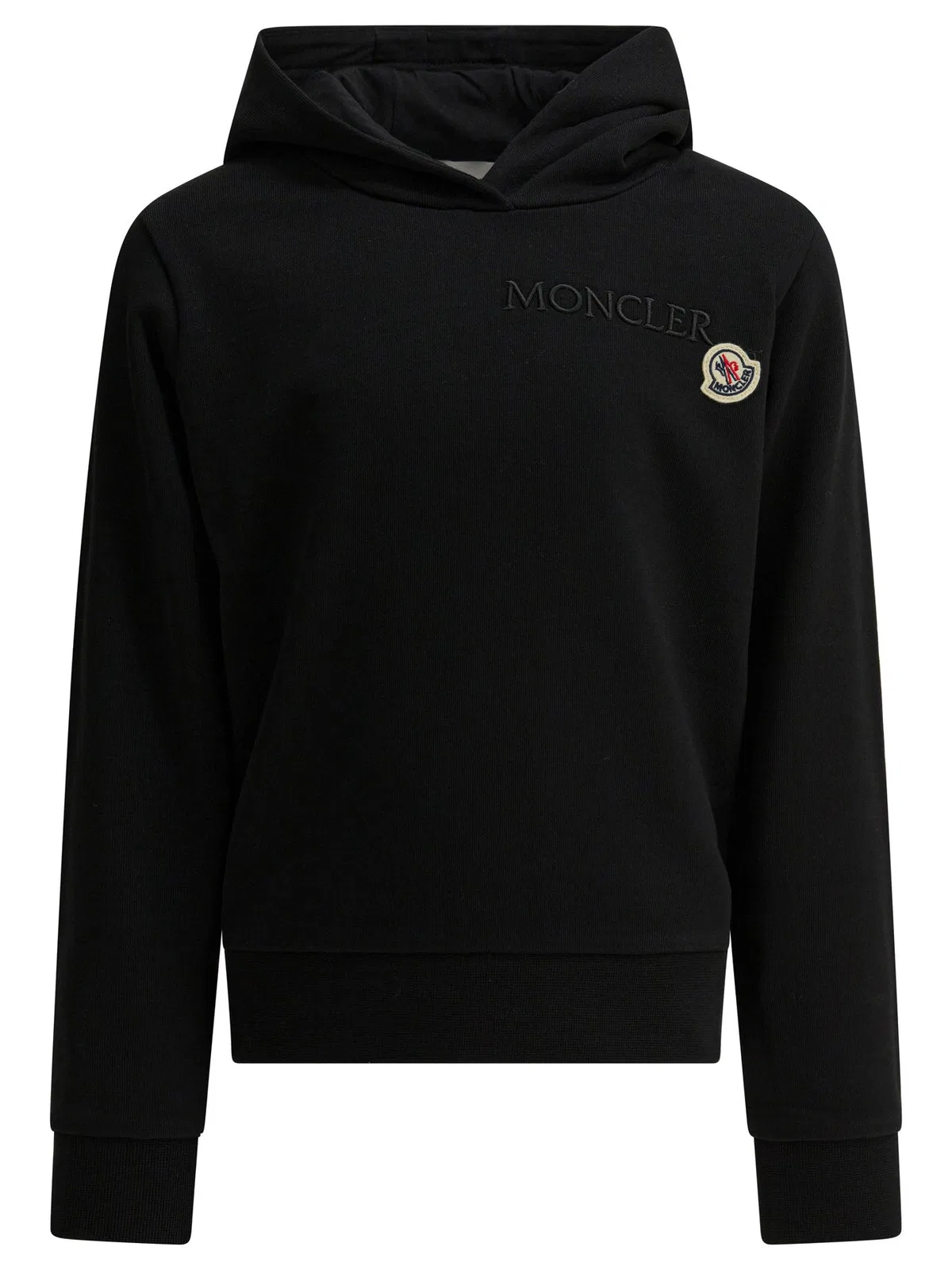 Moncler Kids Black Cotton Sweatshirt