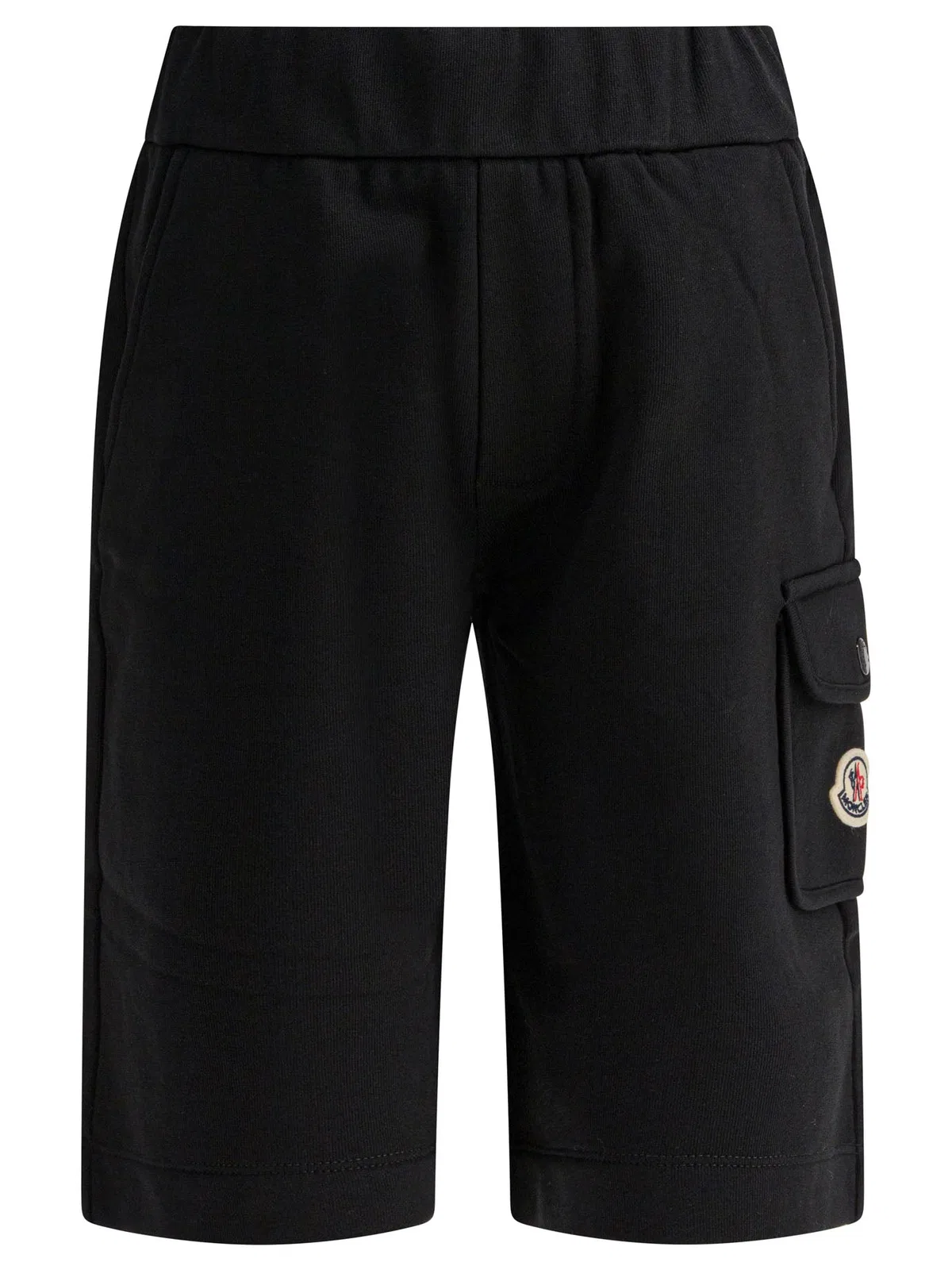 Moncler Kids Black Cotton Trousers