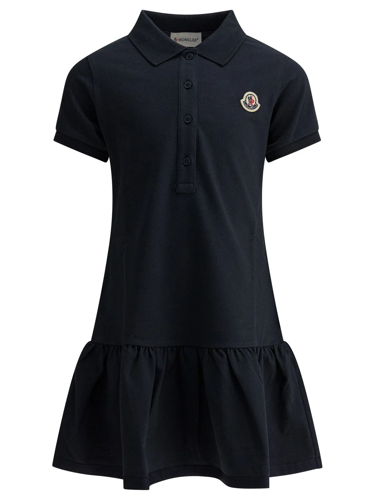 Moncler Kids Blue Cotton Elastane Dress