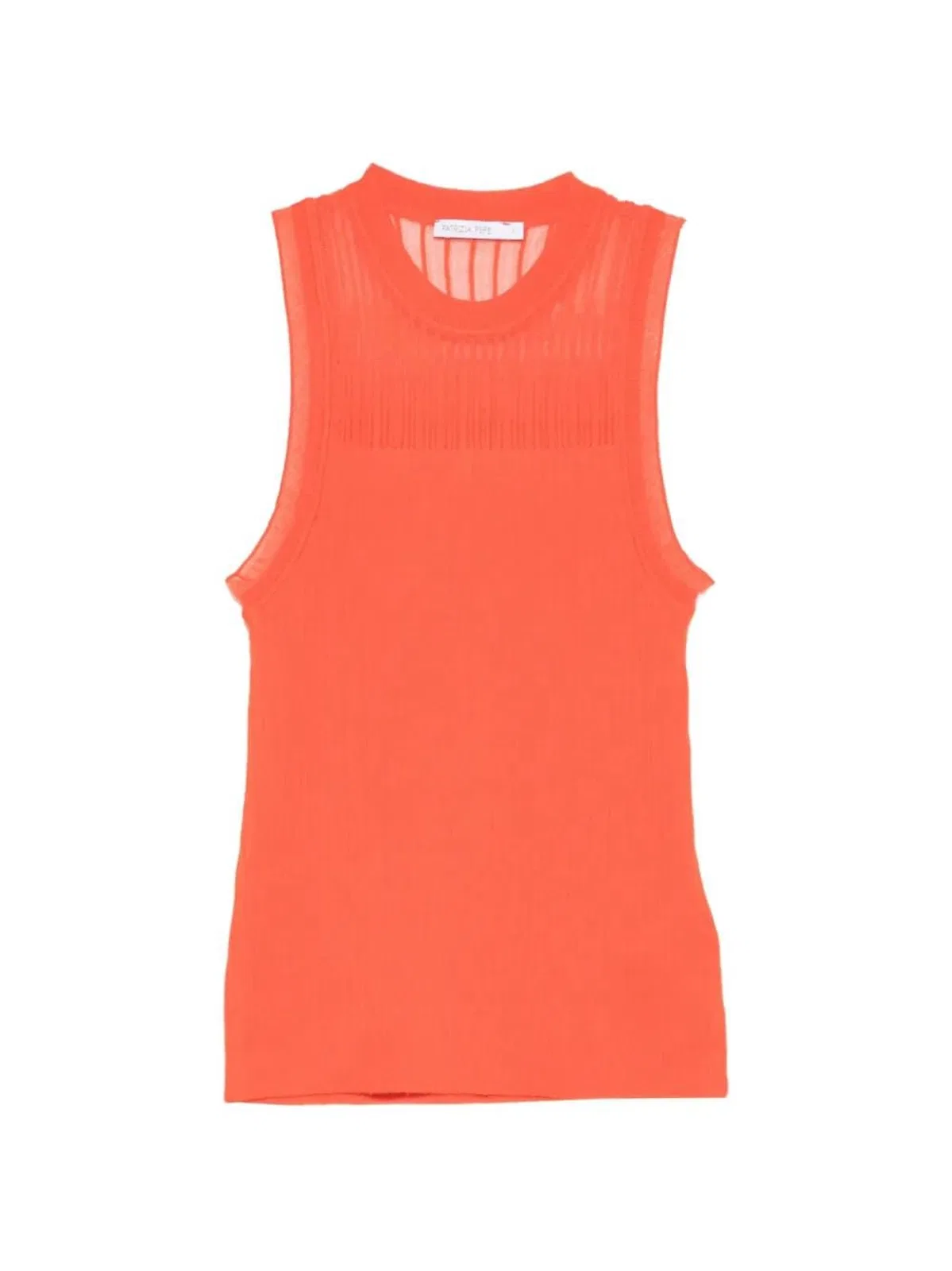Patrizia Pepe Round-Neck Sleeveless Tank Top