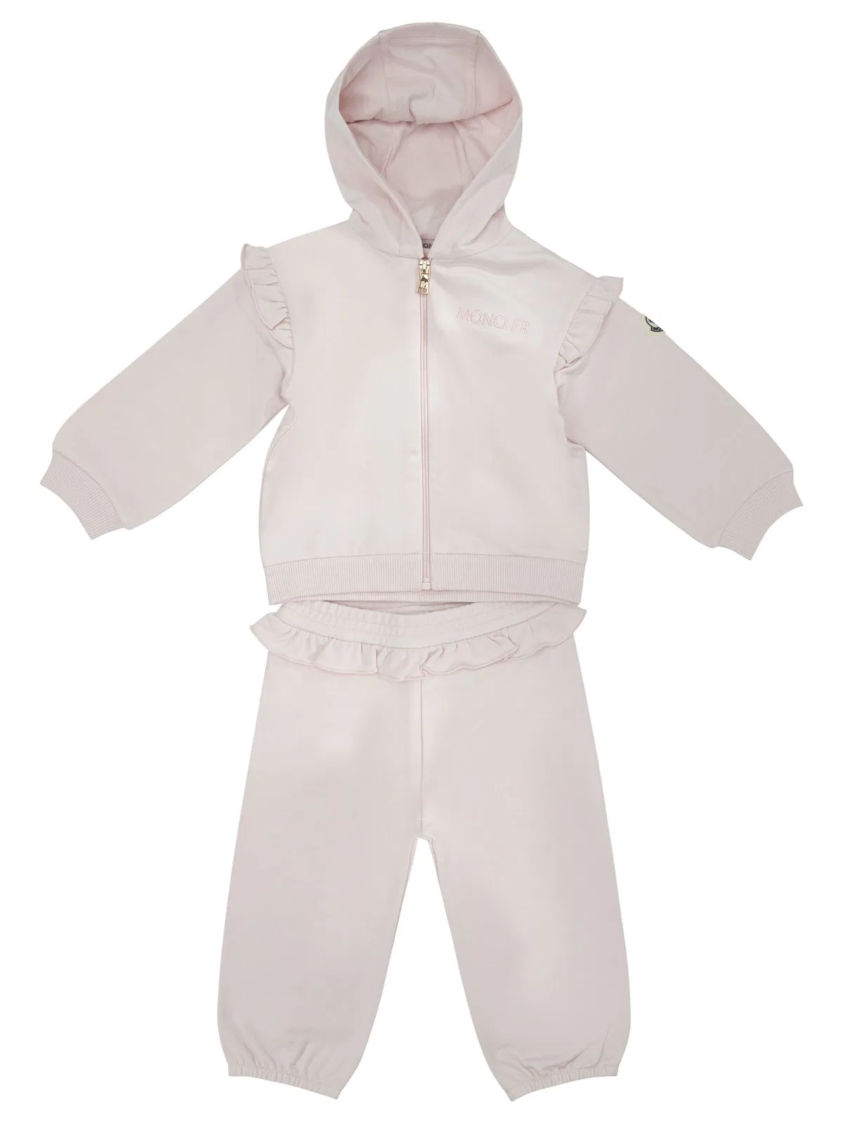 Moncler Kids Pink Cotton Tracksuit
