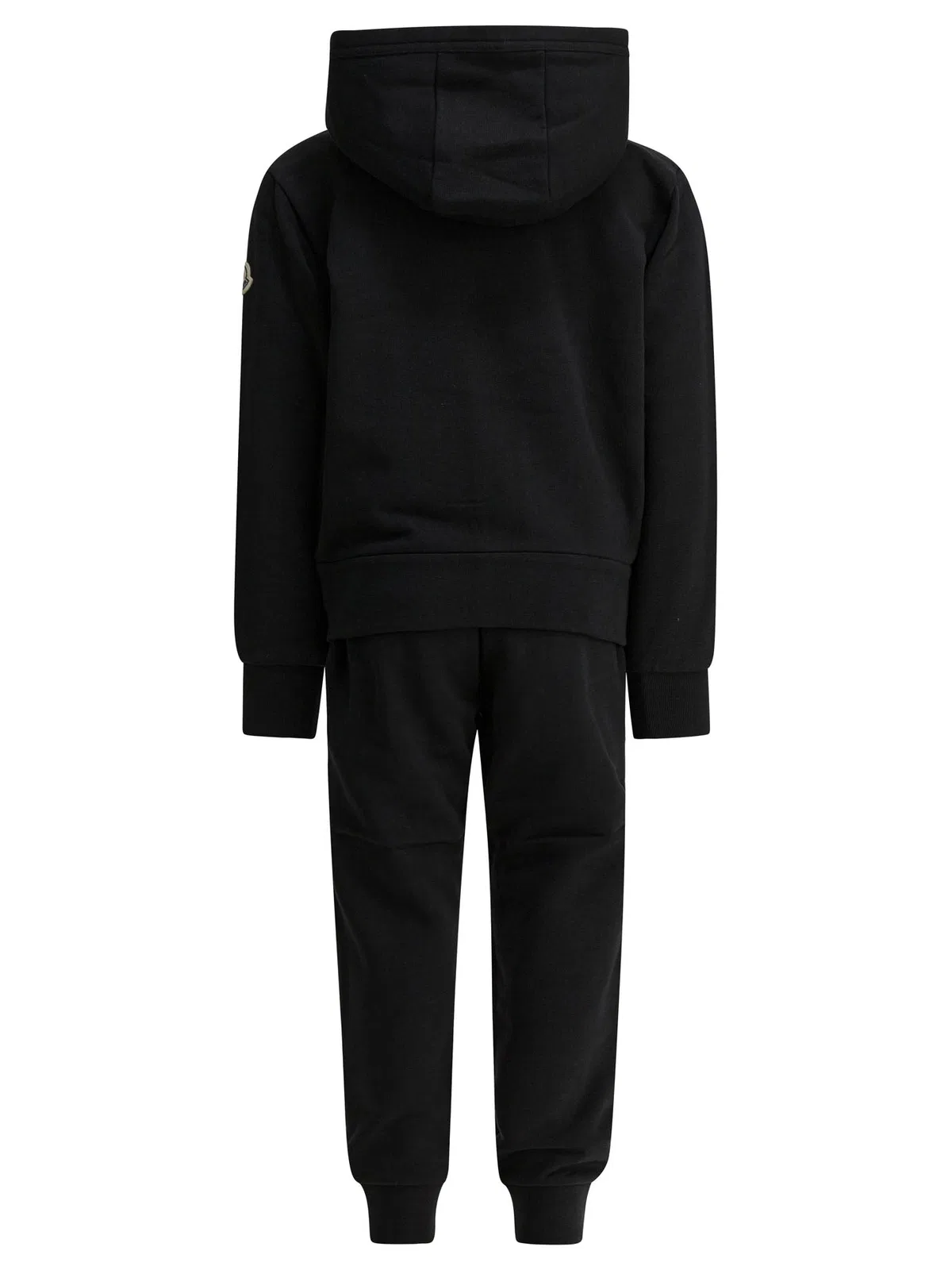 Moncler Kids Black Cotton Tracksuit Set
