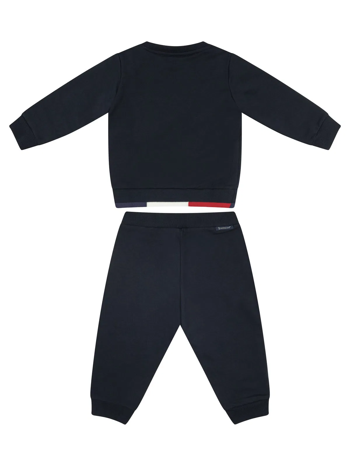 Moncler Kids Black Cotton Tracksuit Set