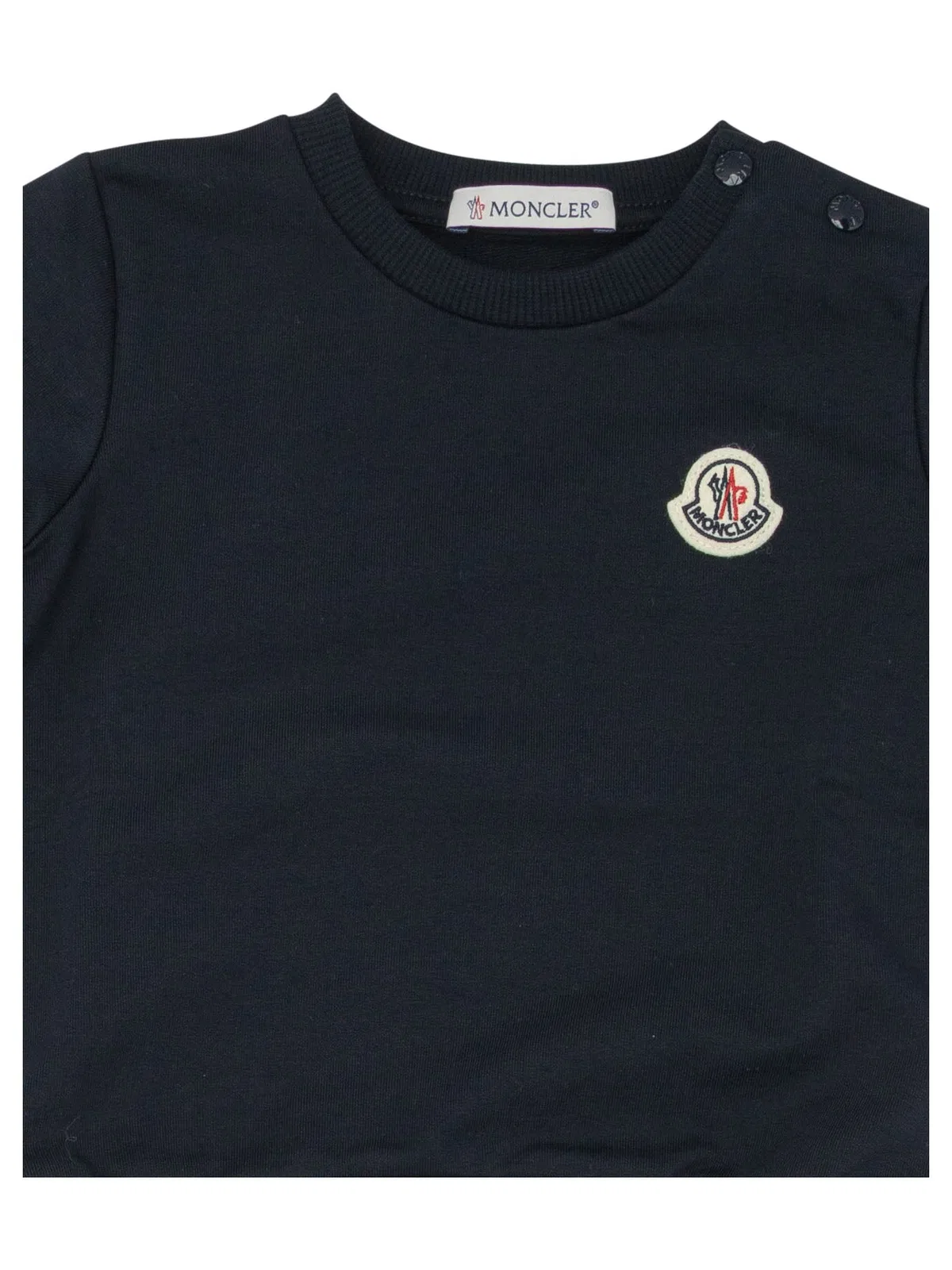 Moncler Kids Black Cotton Tracksuit Set