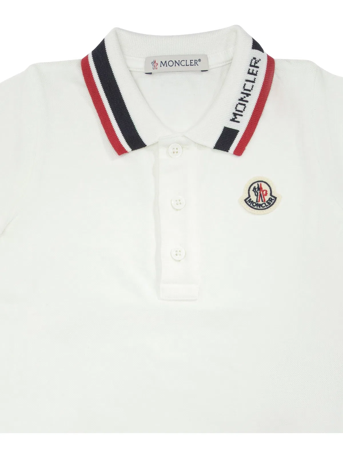 Moncler Kids White Cotton Tracksuit