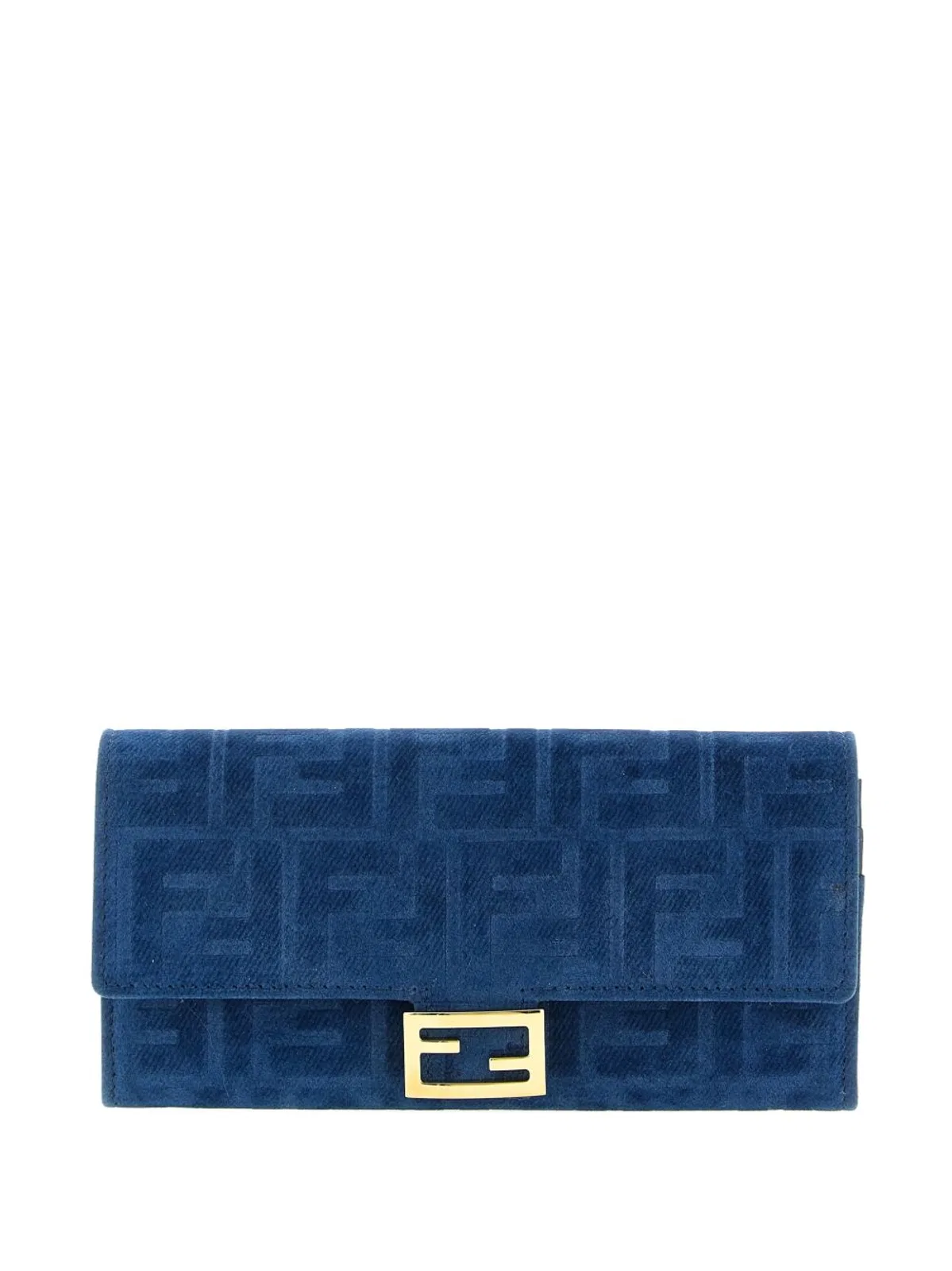 Fendi Continental Blue Suede Convertible Walle