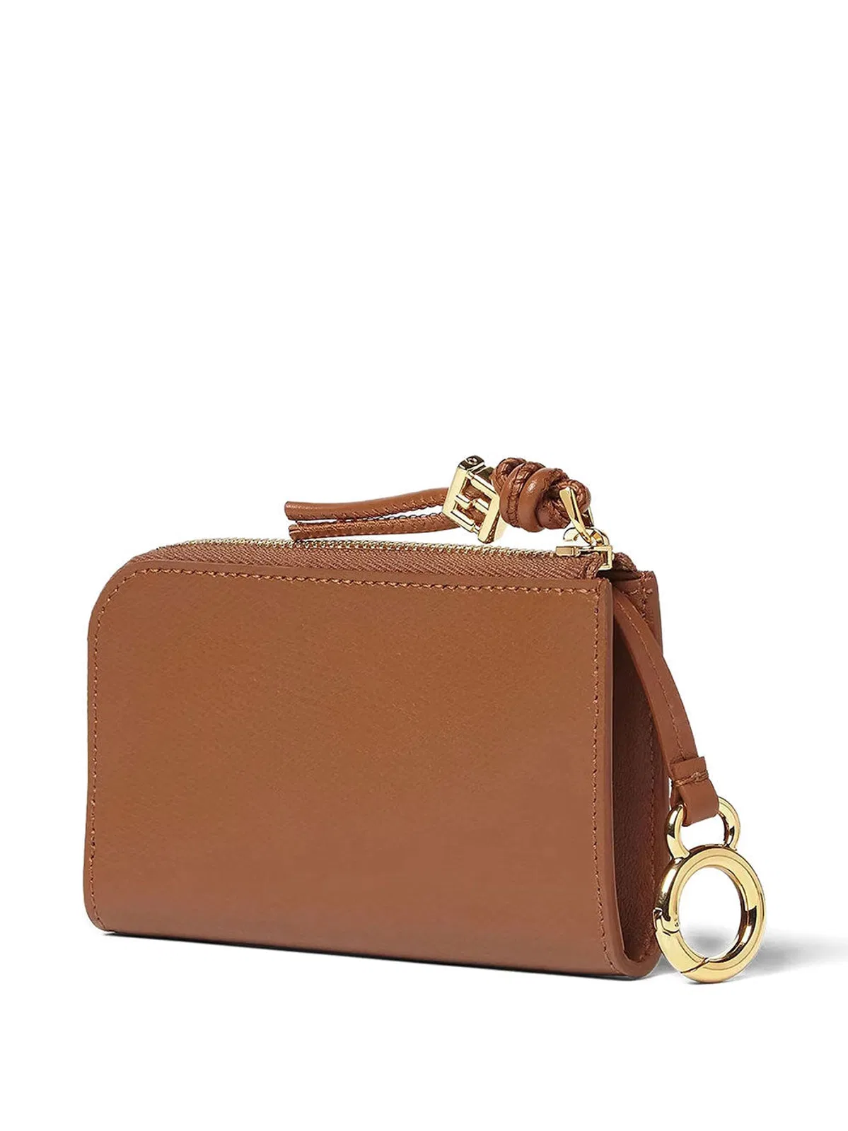 Fendi Nude Neutrals Leather Card Case Pouch