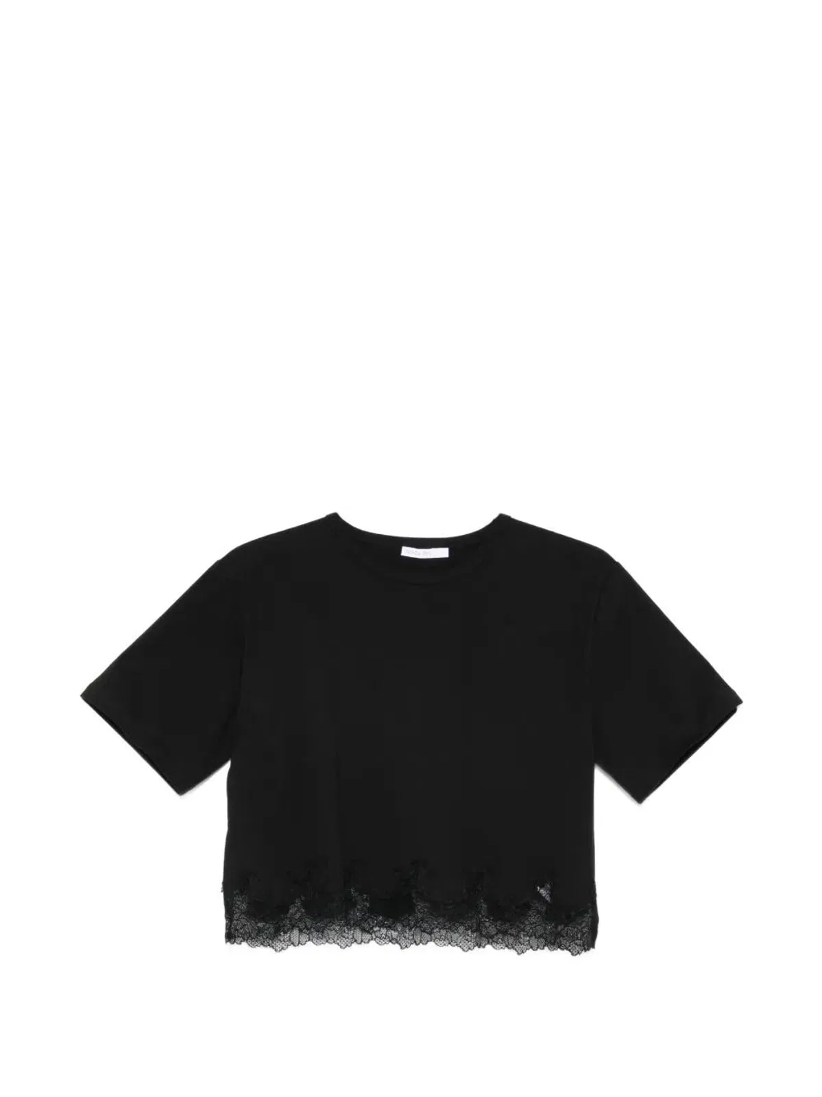 Patrizia Pepe Cropped Lace T-Shirt