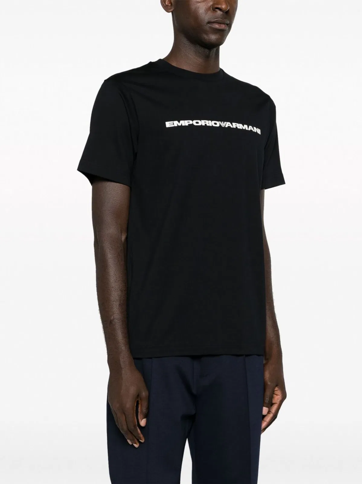Emporio Armani Cotton Jersey Logo Tee