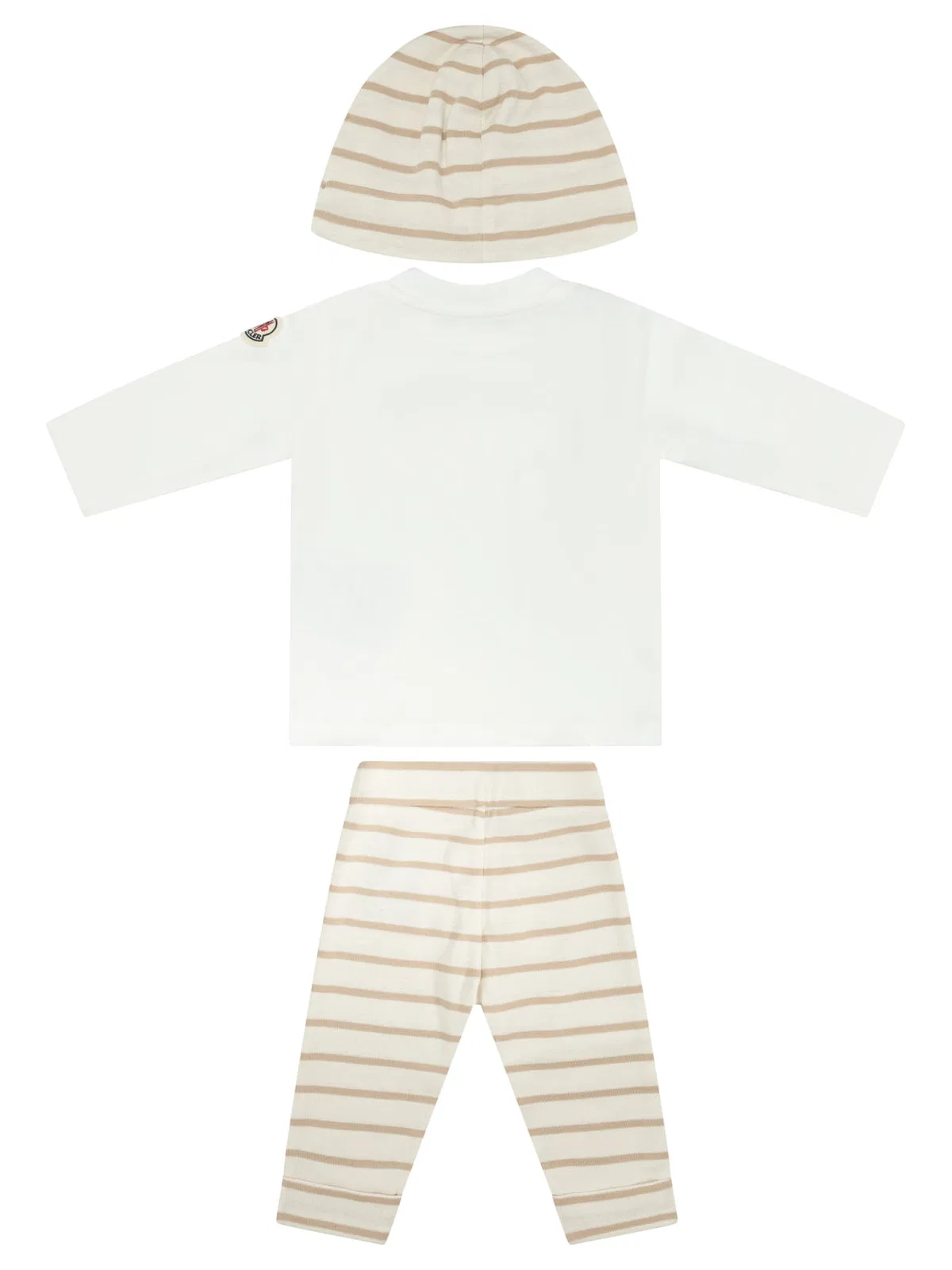 Moncler Kids Beige Cotton Tracksuit Set
