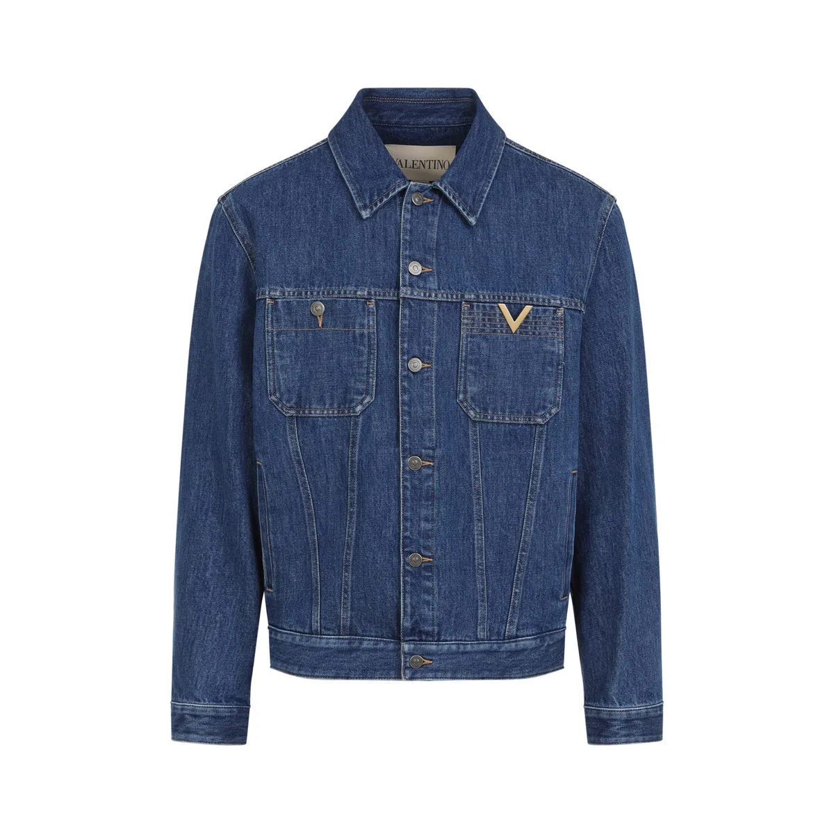 Valentino Garavani Denim Jacket With Vgold
