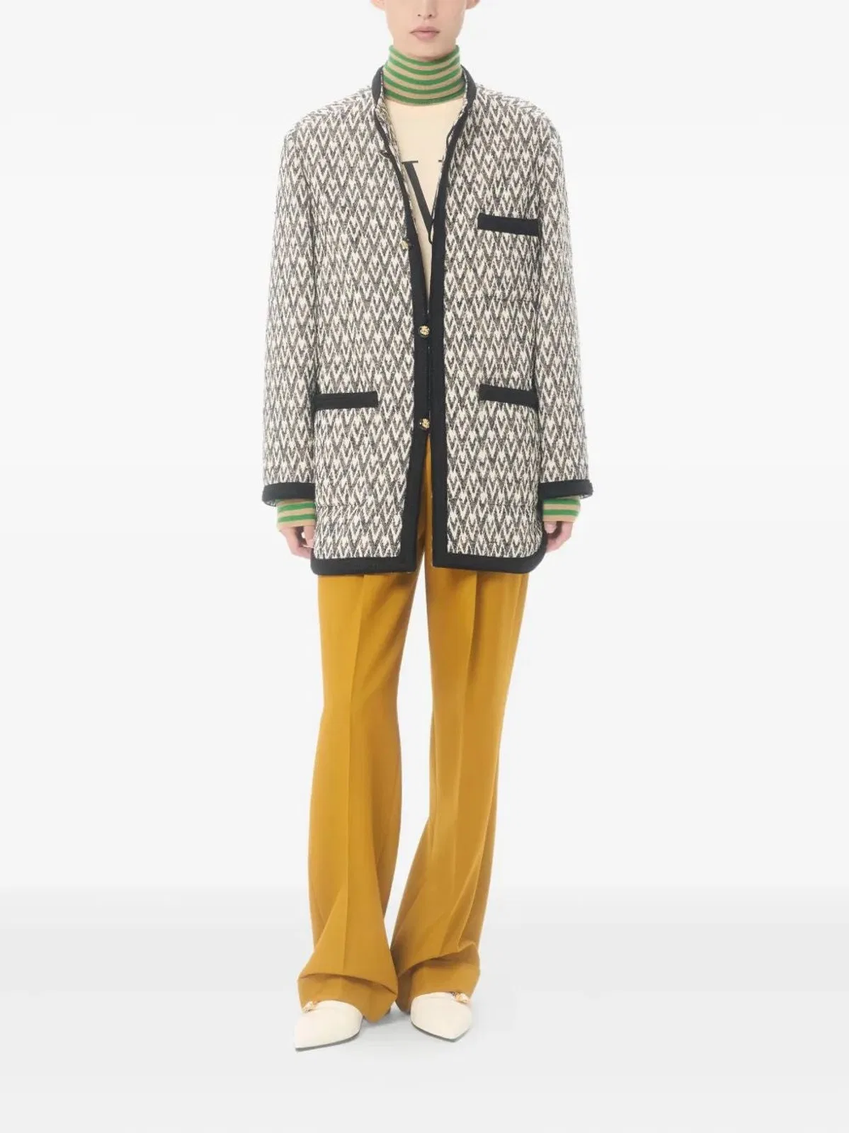 Valentino Garavani Cotton Print Round-Neck