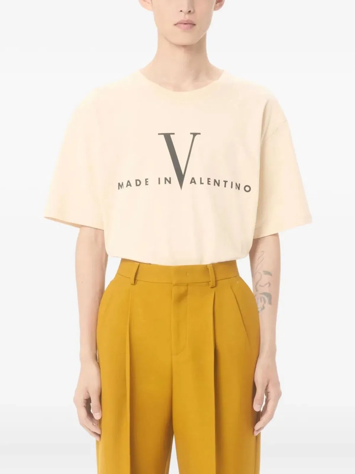 Valentino Garavani Cotton Print Round-Neck