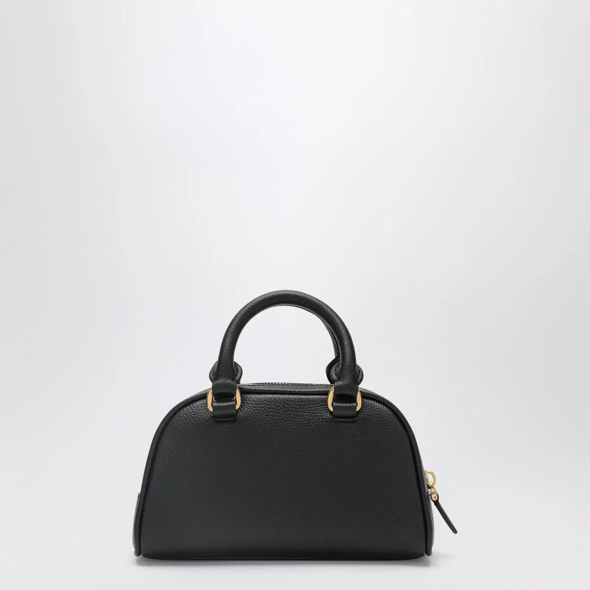 Valentino Garavani Black Vlogo Signature Mini Duffle Bag In