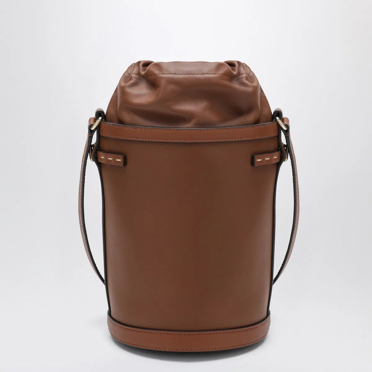 Valentino Garavani Vlogo Signature Bucket Bag In Tobacco