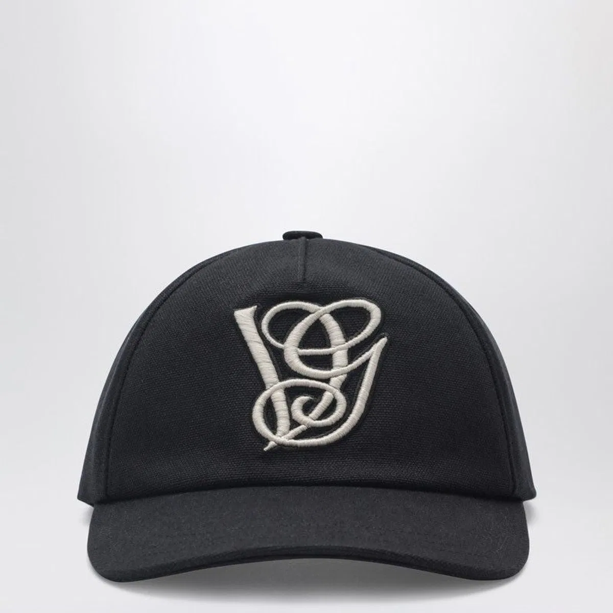 Valentino Cotton Baseball Cap With Embroidered Det
