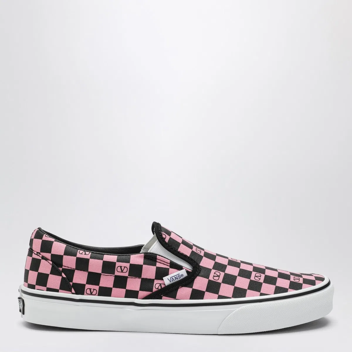 Valentino Garavani x Vans Slip-On Sneakers Orchid Pink/Black With 