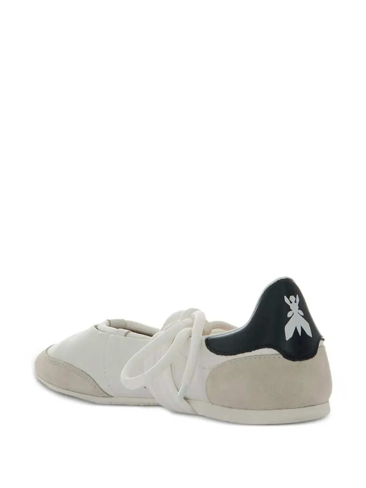 Patrizia Pepe Leather Lace-Up Ballet Flats