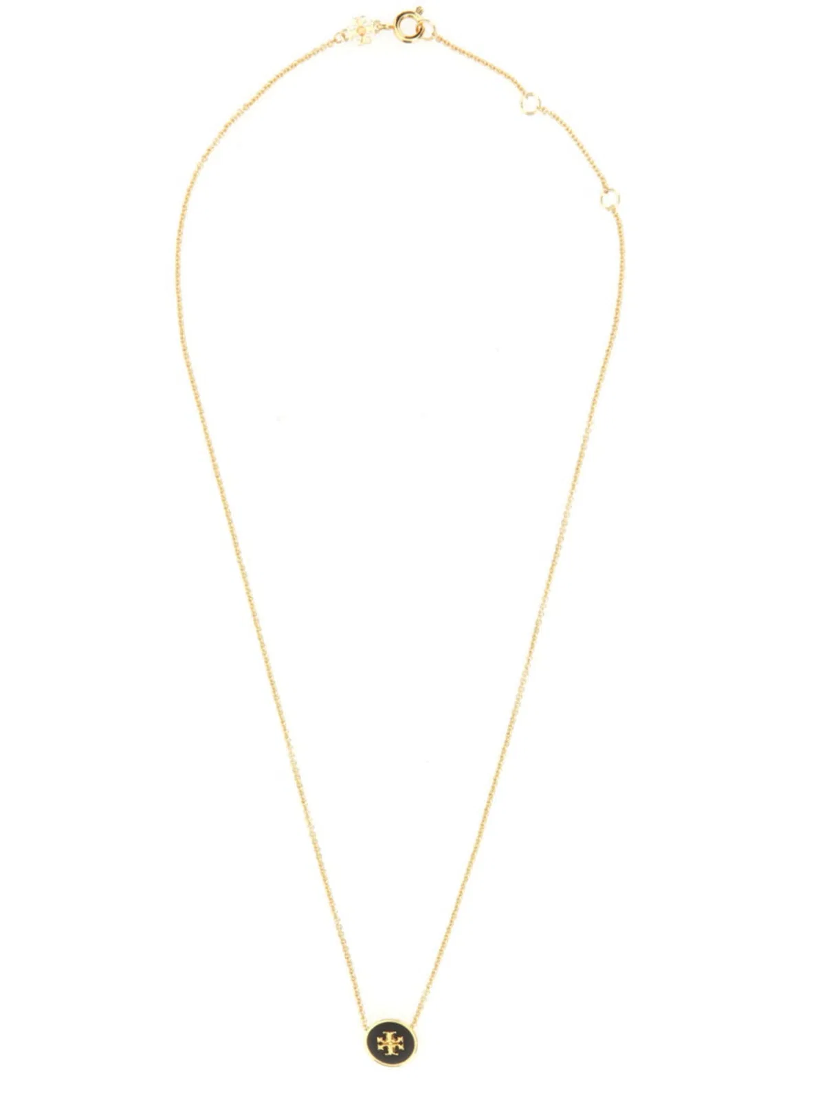 Tory Burch Icon Enamel Pendant Necklace
