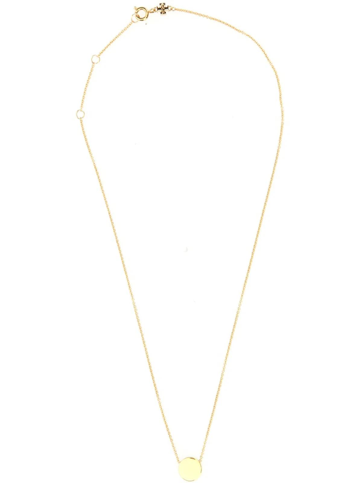 Tory Burch Icon Enamel Pendant Necklace