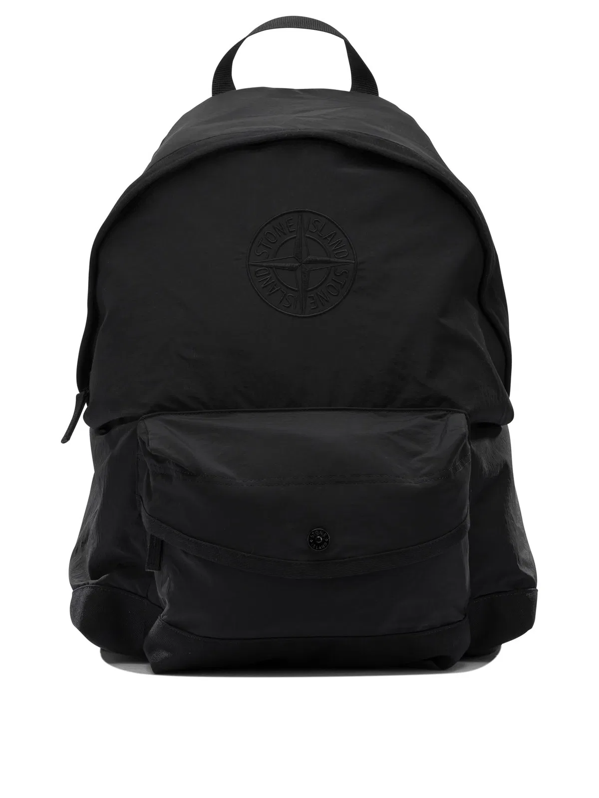 Stone Island Kids Black Polyamide Backpack
