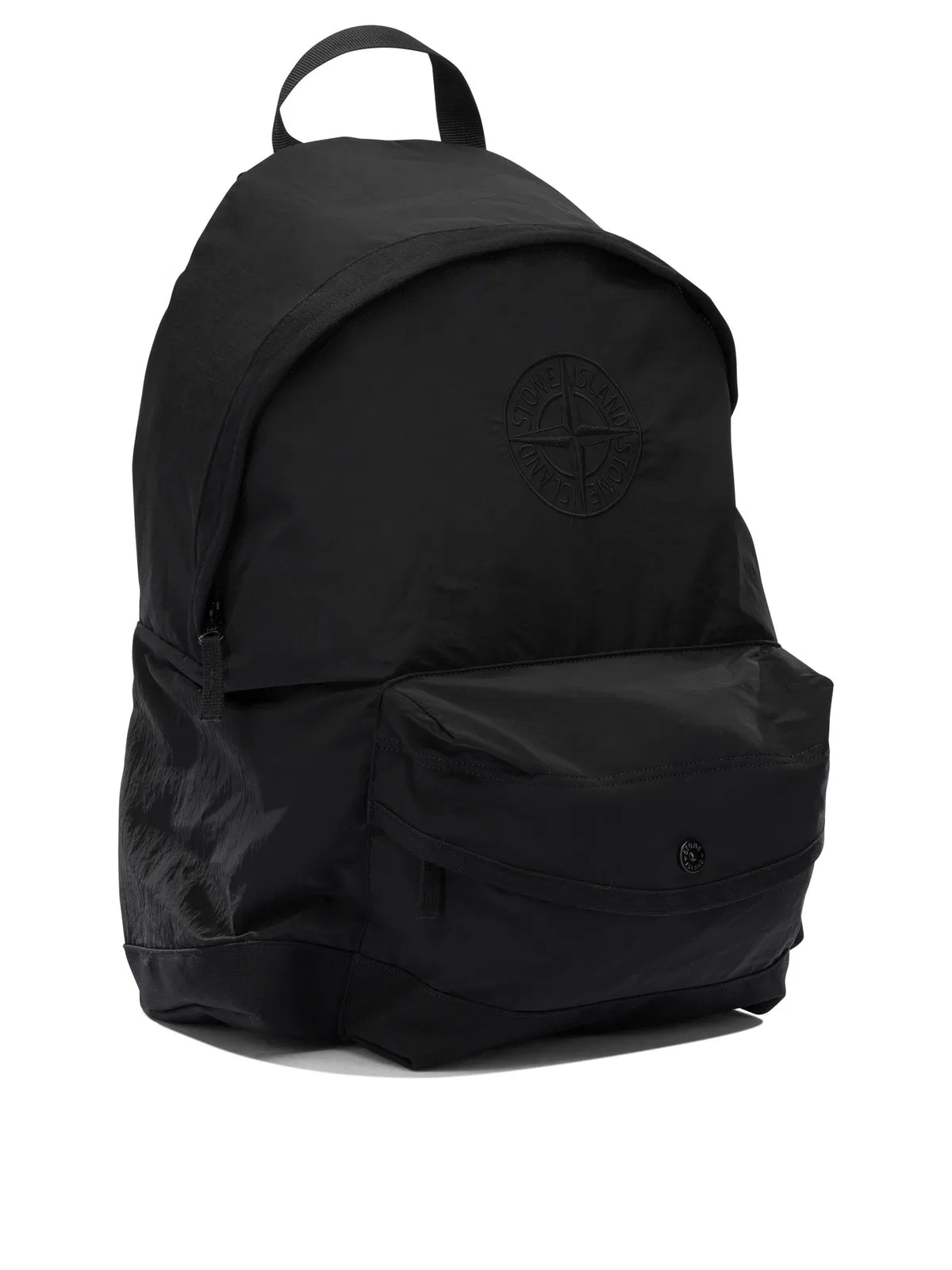 Stone Island Kids Black Polyamide Backpack
