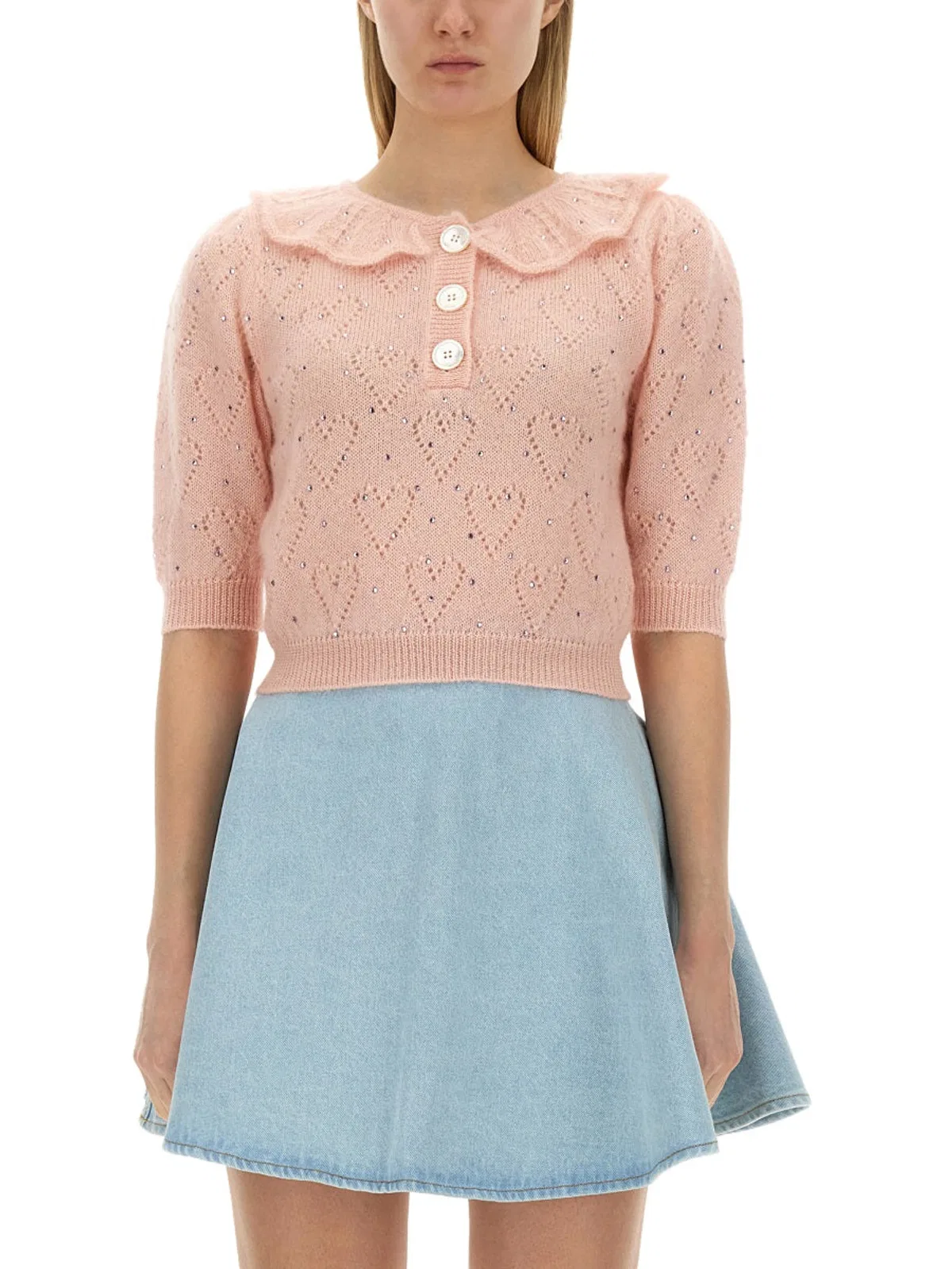 Alessandra Rich "Hearts" Jersey